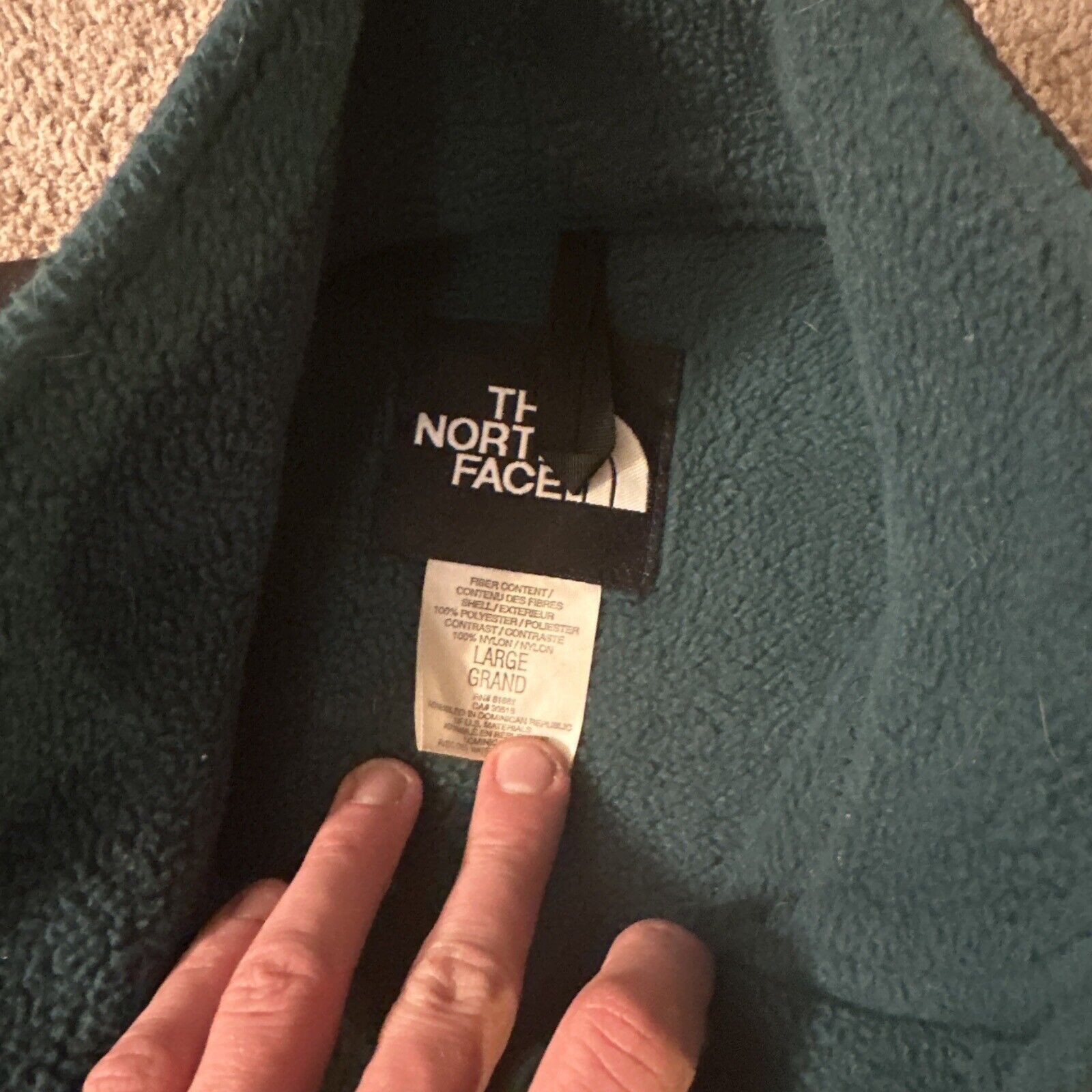 The North Face North Face Denali Jacket Mens Large Polartec Green Vintage Size US L / EU 52-54 / 3 - 4 Thumbnail