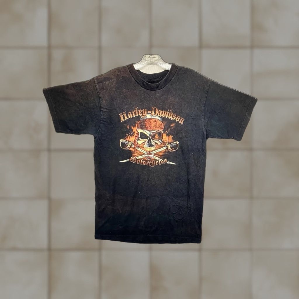 Harley Davidson Harley-Davidson T-Shirt Adult Small Black Graphic Print Biker Motorcycle USA 2000s Size US S / EU 44-46 / 1 - 1 Thumbnail
