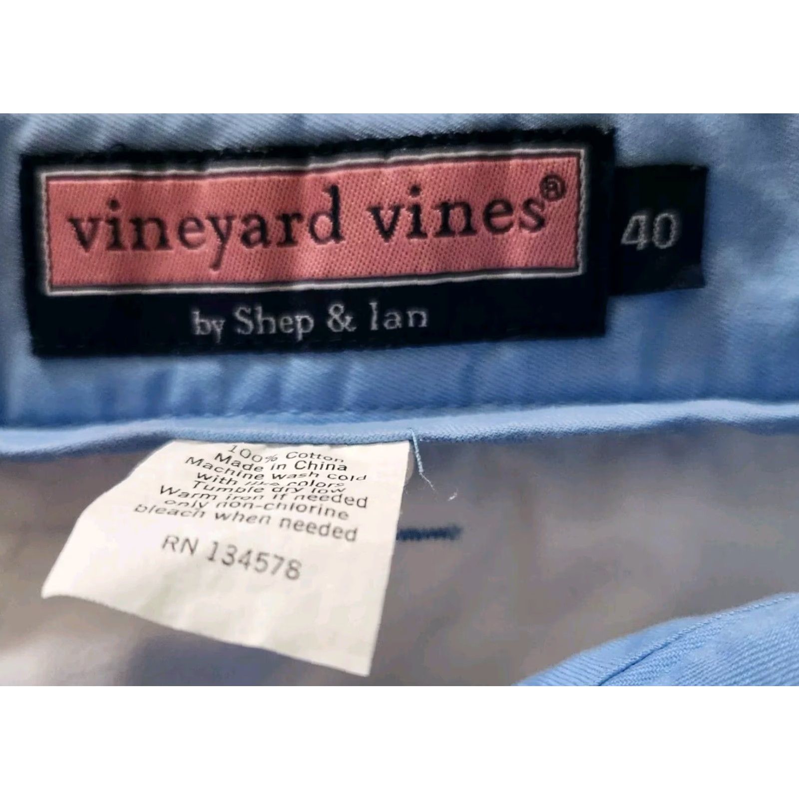 Vineyard Vines Vineyard Vines Club Short Chino Shorts Men’s Size 40 Flat Front With Pockets Blue Regular Size US 40 / EU 56 - 5 Thumbnail