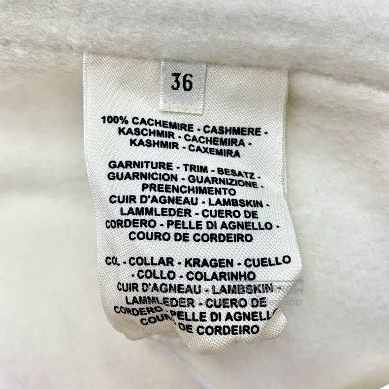 Hermes Hermes Beige Cashmere Lapel Single-Breasted Fringe Short C Size XS / US 0-2 / IT 36-38 - 7 Thumbnail