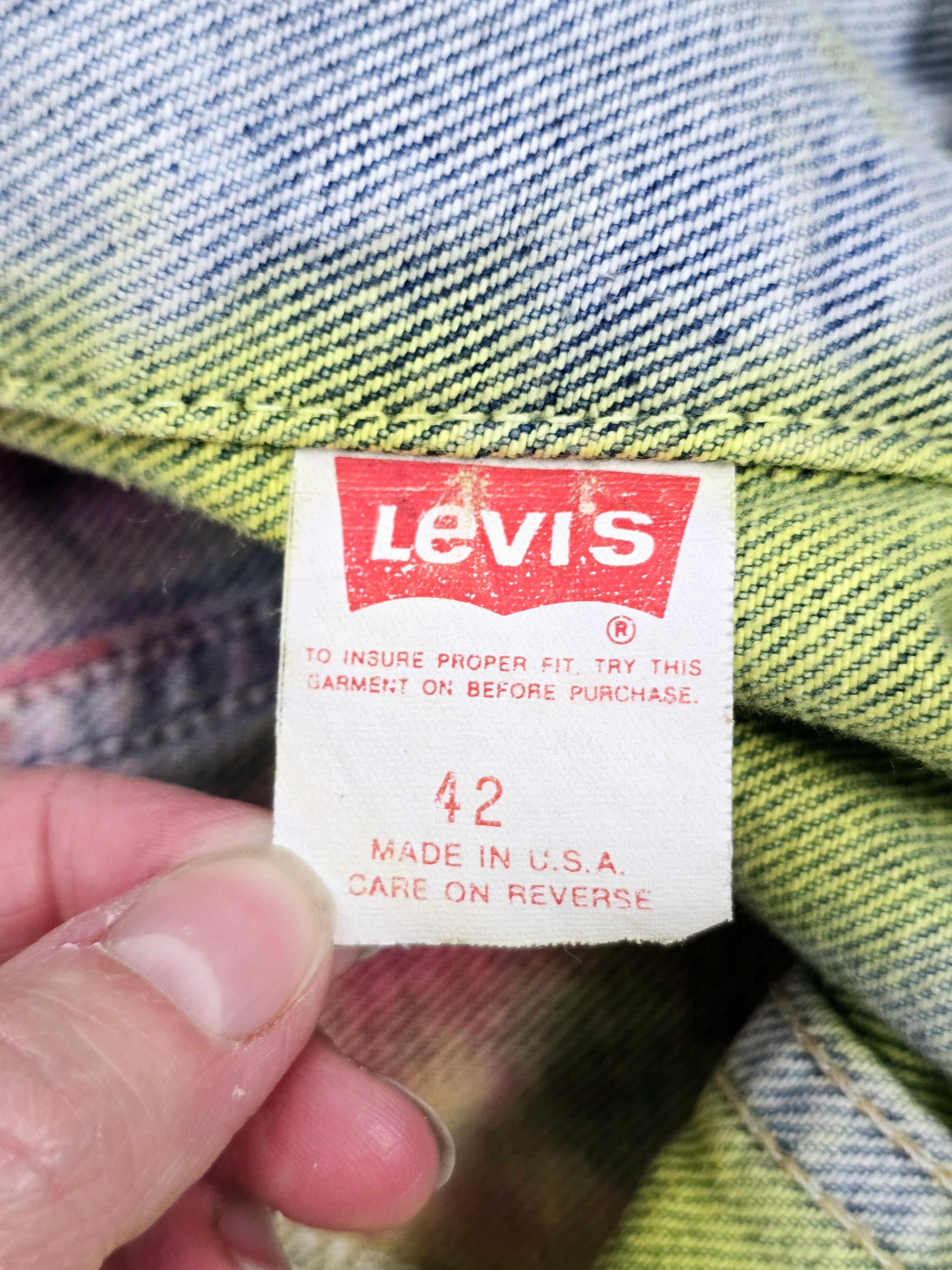 Levi's × Levi's Vintage Clothing Vintage Levi's Tie-Dye Studded Denim Jacket - Made in USA Size L / US 10 / IT 46 - 21 Thumbnail