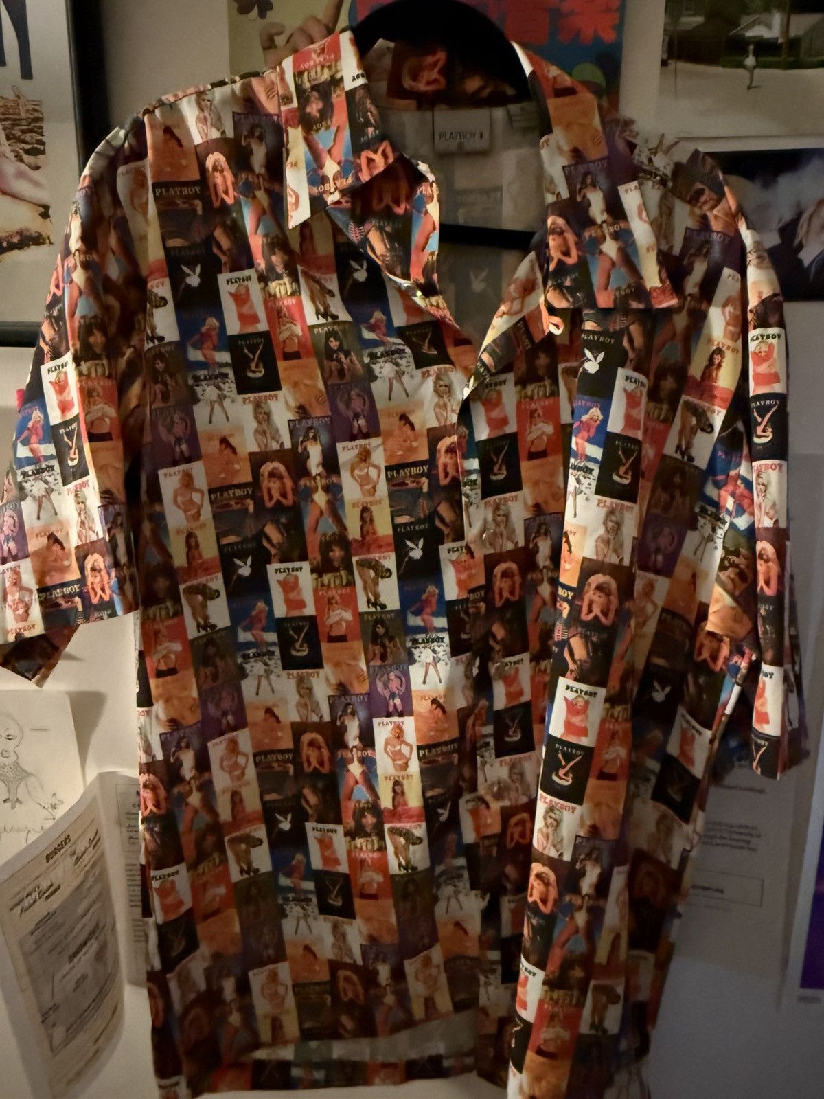 Playboy Vintage Playboy Allover Print Button-Up XL Size US XL / EU 56 / 4 - 1 Thumbnail