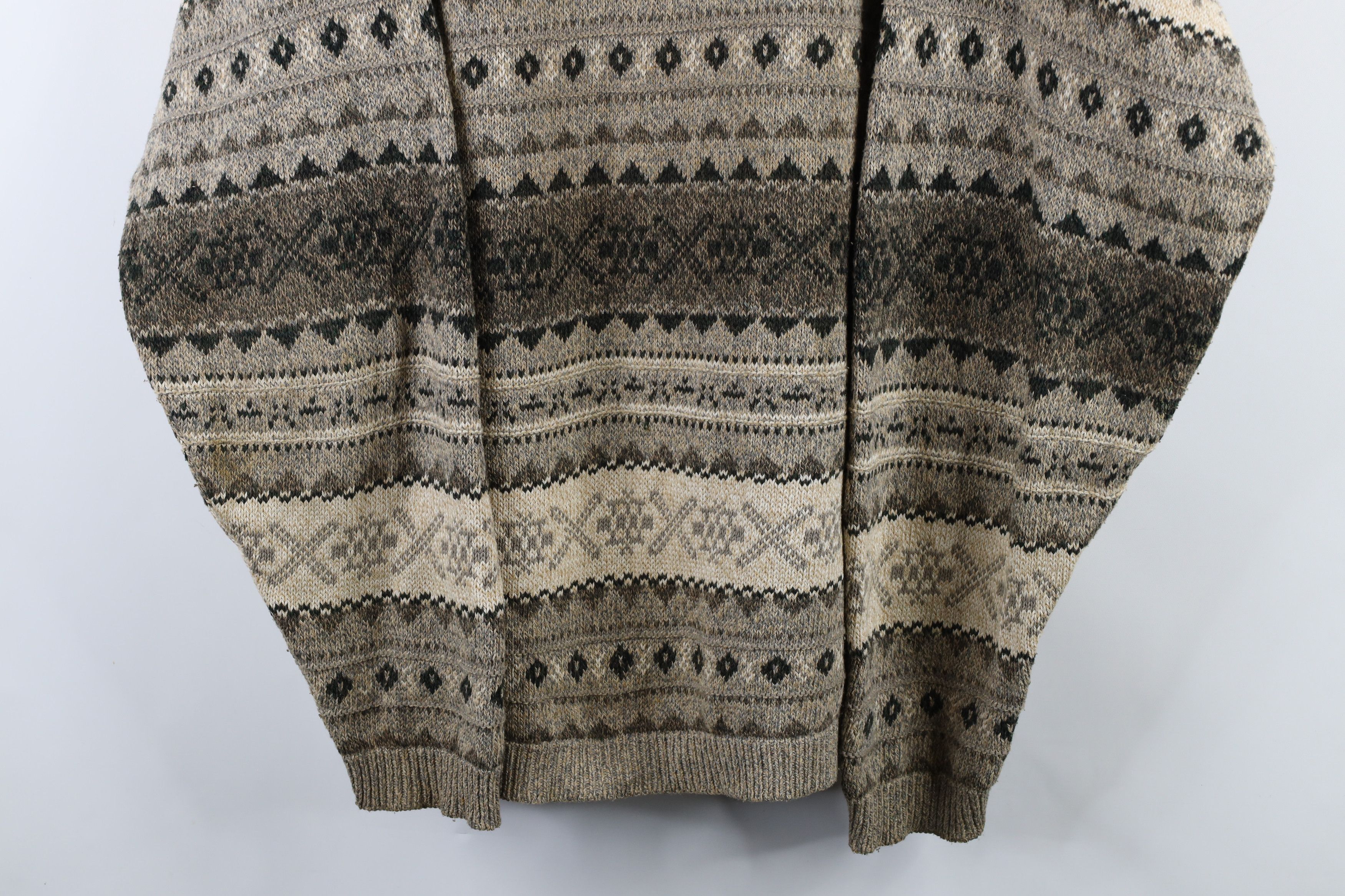 Vintage Vintage 90s Streetwear Fair Isle Knit Crewneck Sweater USA Size US XL / EU 56 / 4 - 3 Thumbnail
