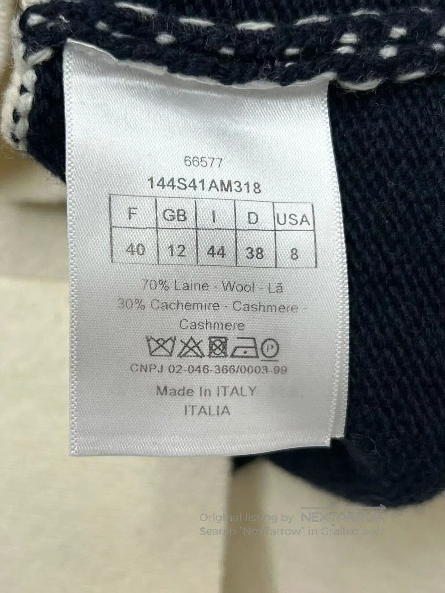 Dior Christian Dior Color-Block Knit Sweater. Size S / US 4 / IT 40 - 6 Thumbnail