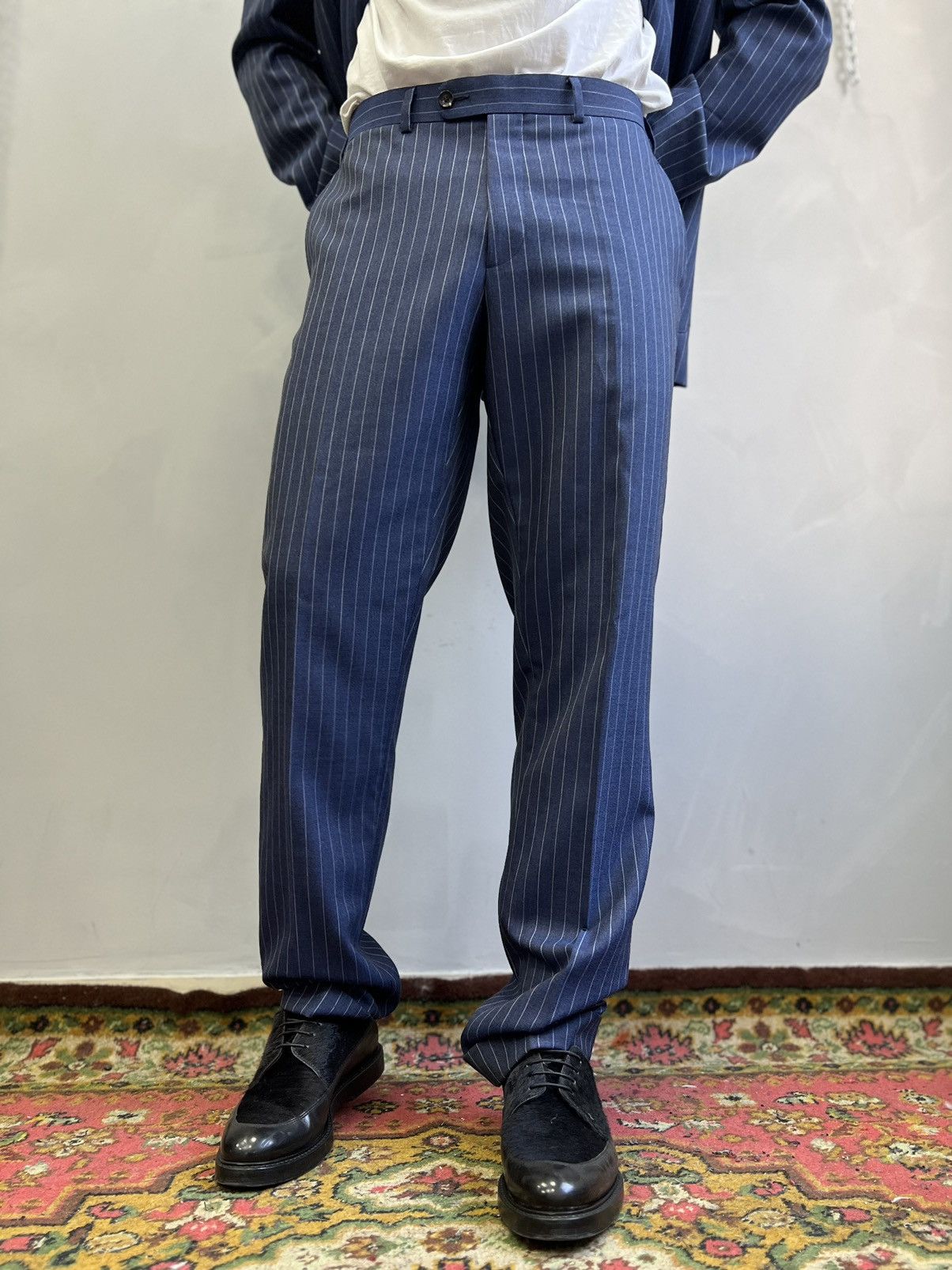 Designer × Suitsupply SUITSUPPLY Blazer/pants suit HAVAna Navy blue Wool EU50 Size 50R - 15 Thumbnail
