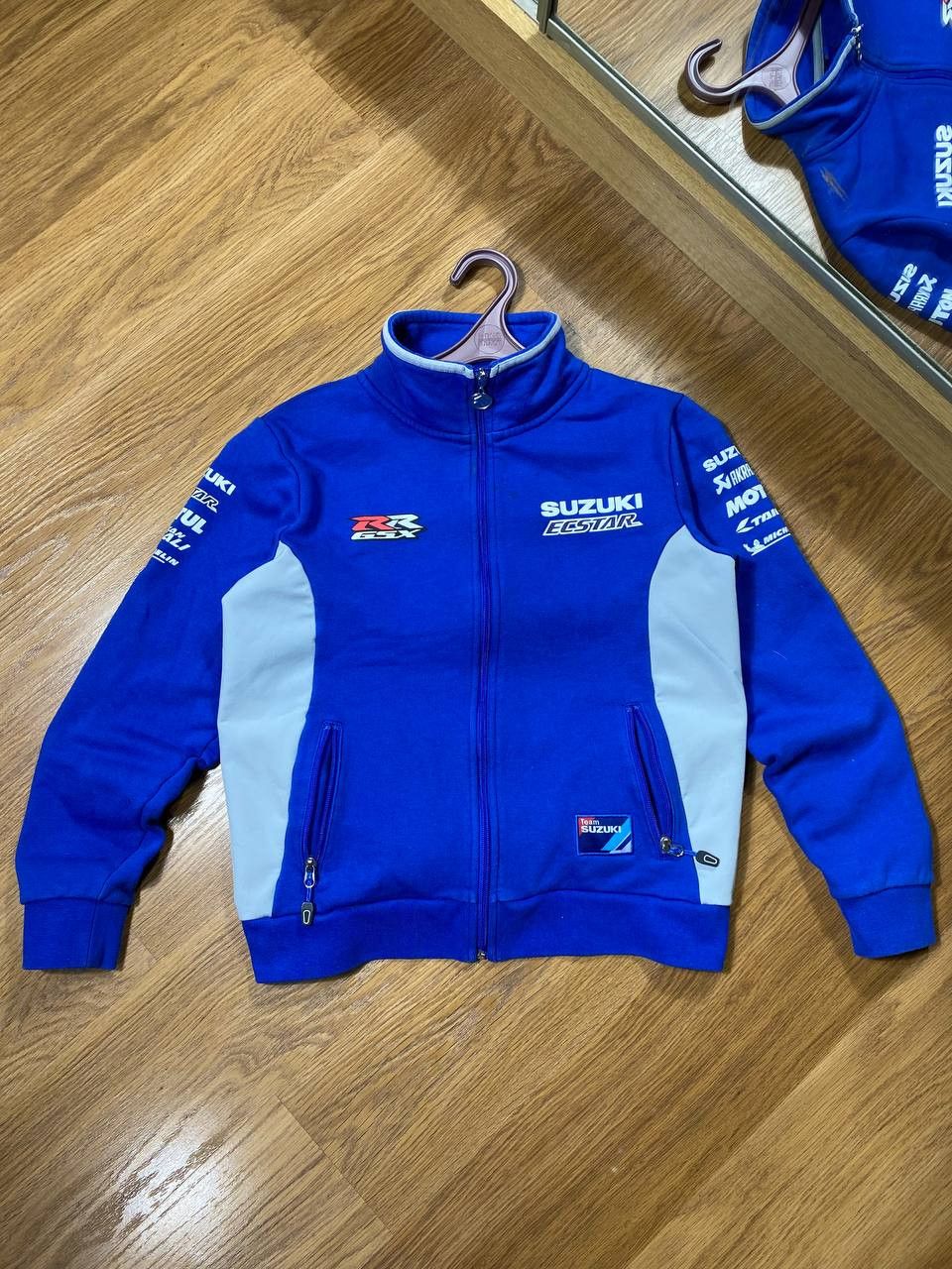 Japanese Brand × Vintage New Vintage Suzuki Ecstar NASCAR Fleece Zip Jacket Big Logo Size US M / EU 48-50 / 2 - 7 Thumbnail