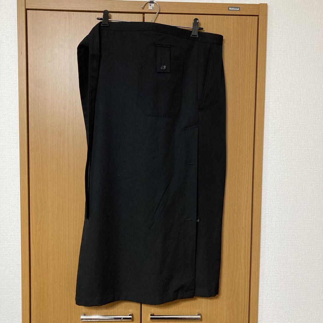 Yohji Yamamoto POUR HOMME 23ss look42 gabardine wrap skirt Size US 35 - 2 Thumbnail