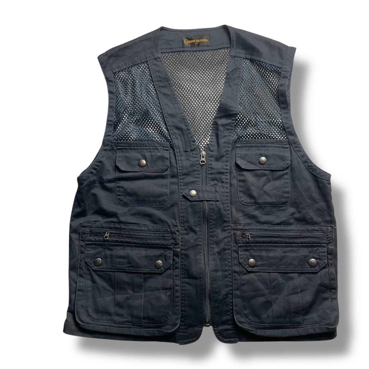 VINTAGE GIANNI VALENTINO MULTIPOCKET UTILITY VEST