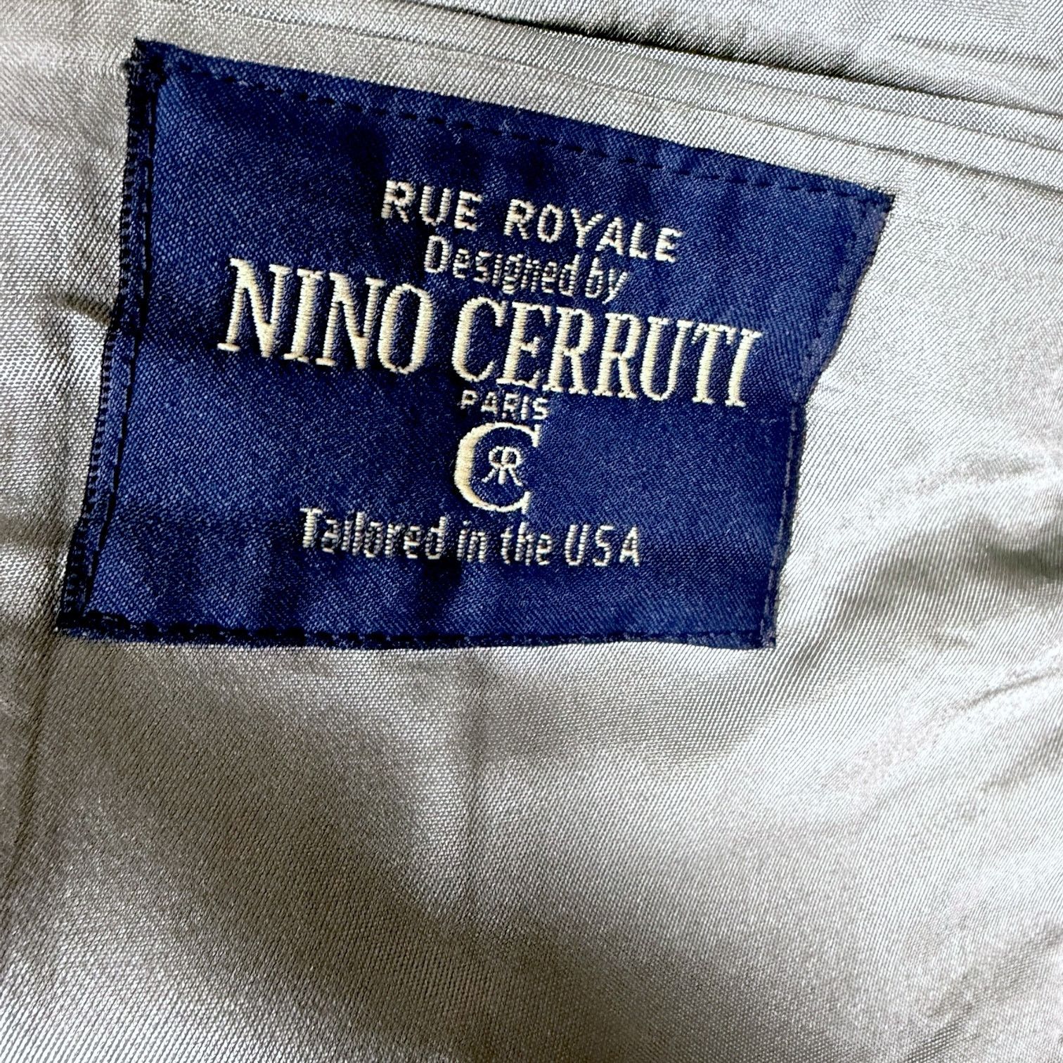 Cerruti 1881 Vintage Nino Cerruti Rue Royale Gray Tweed Blazer USA 42R Size 42R - 6 Thumbnail