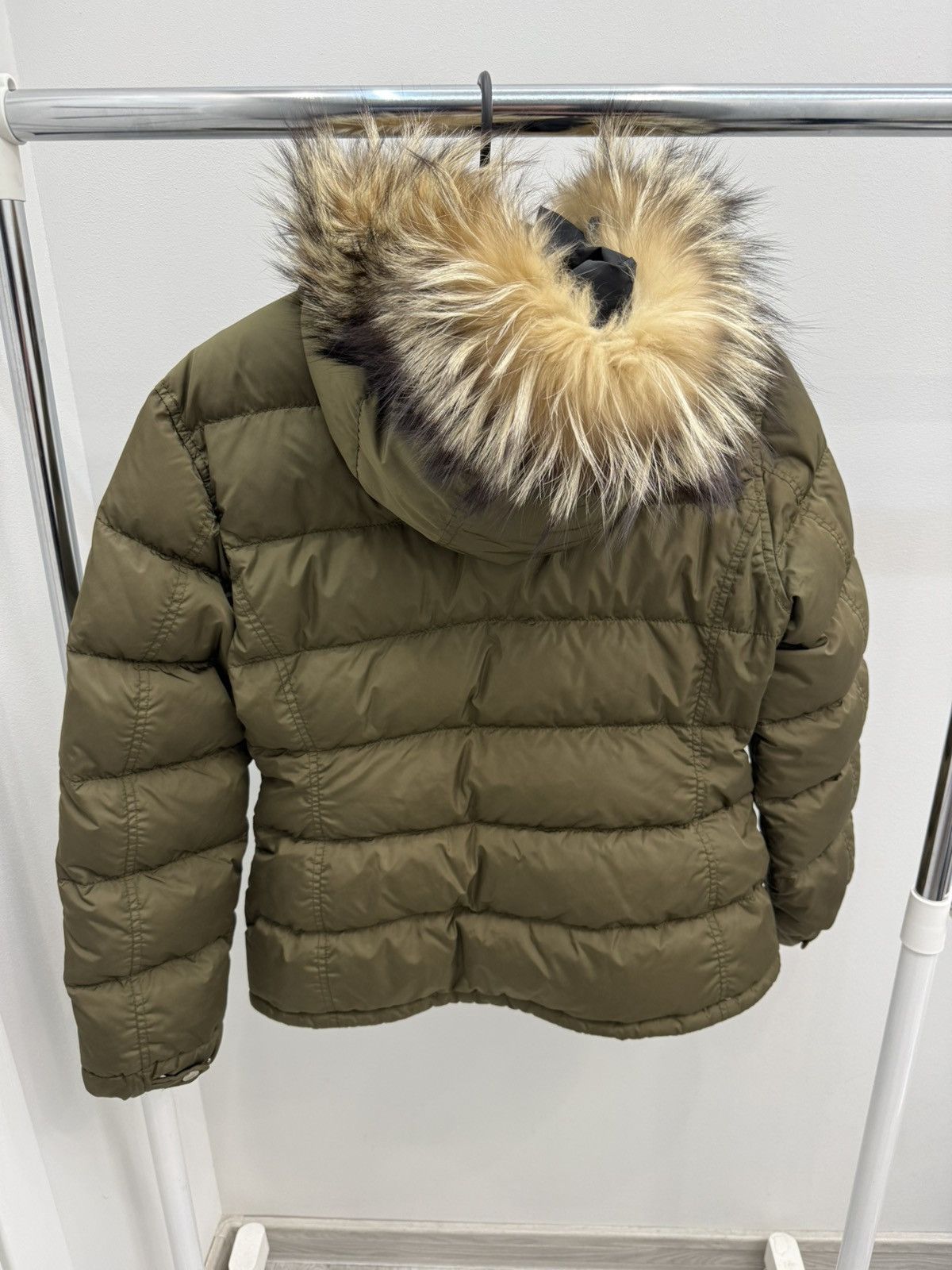 Prada Prada Nylon Fox Fur Trim Down Puffer Coat Jacket Size L / US 10 / IT 46 - 2 Thumbnail