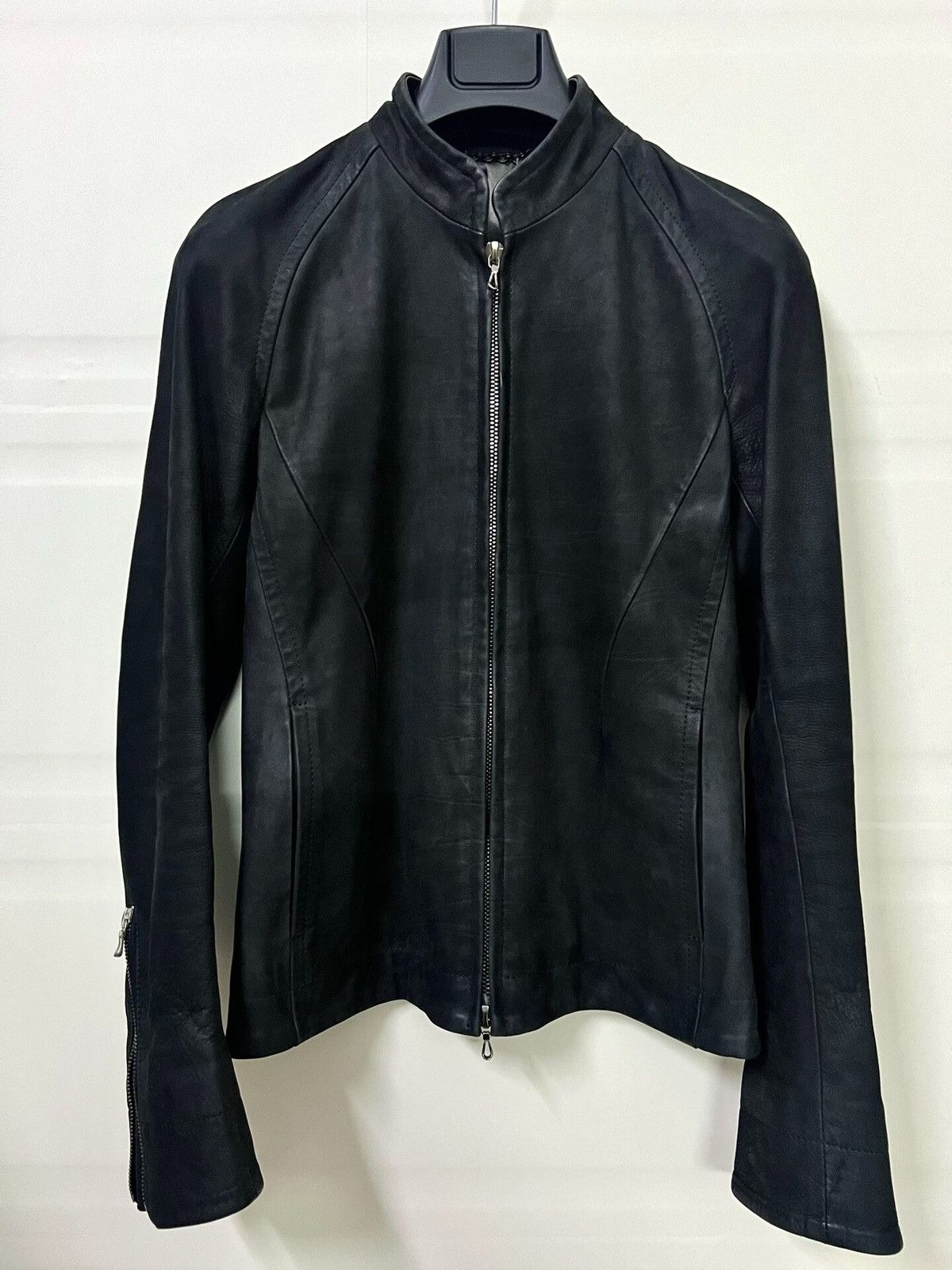Julius Goth_ik; era Julius x Gordini Waxed Leather Moto Rider