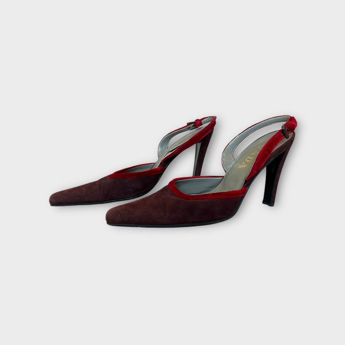 Prada Prada brown red Heels - Size 36 Size US 6 / IT 36 - 6 Thumbnail