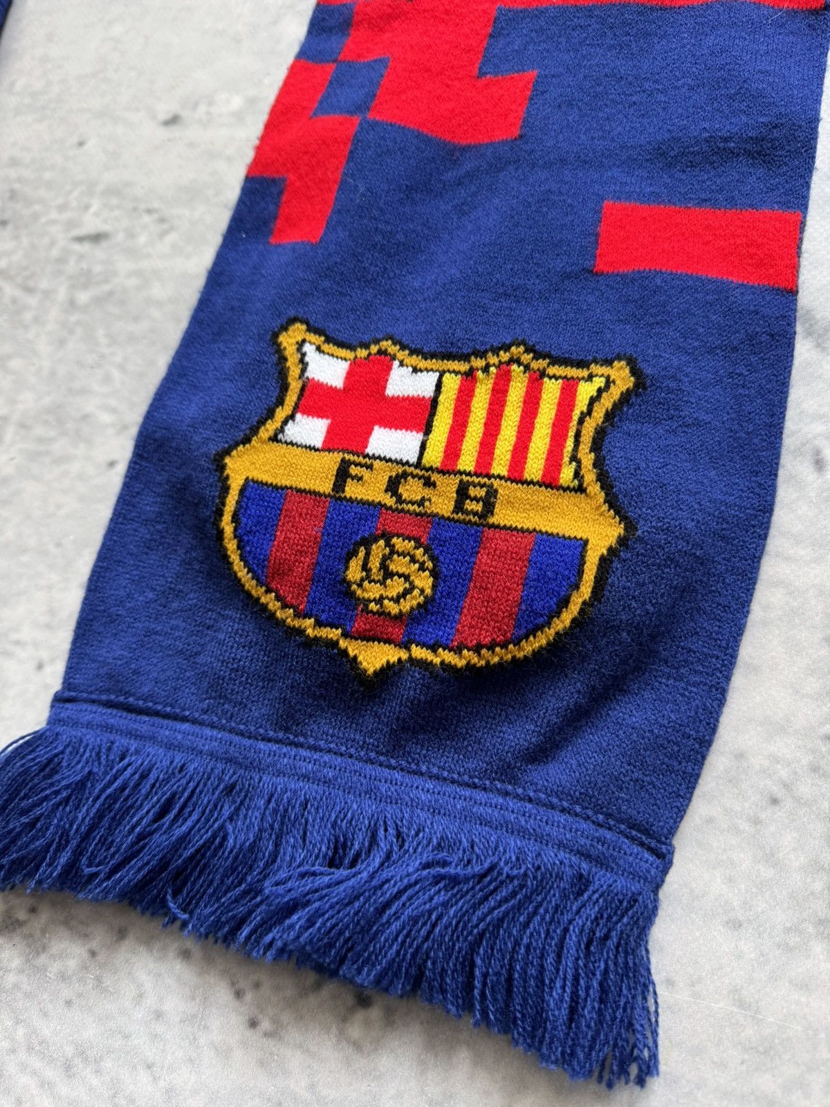 Vintage Blue scarf FCB football soccer collection Size ONE SIZE - 3 Thumbnail