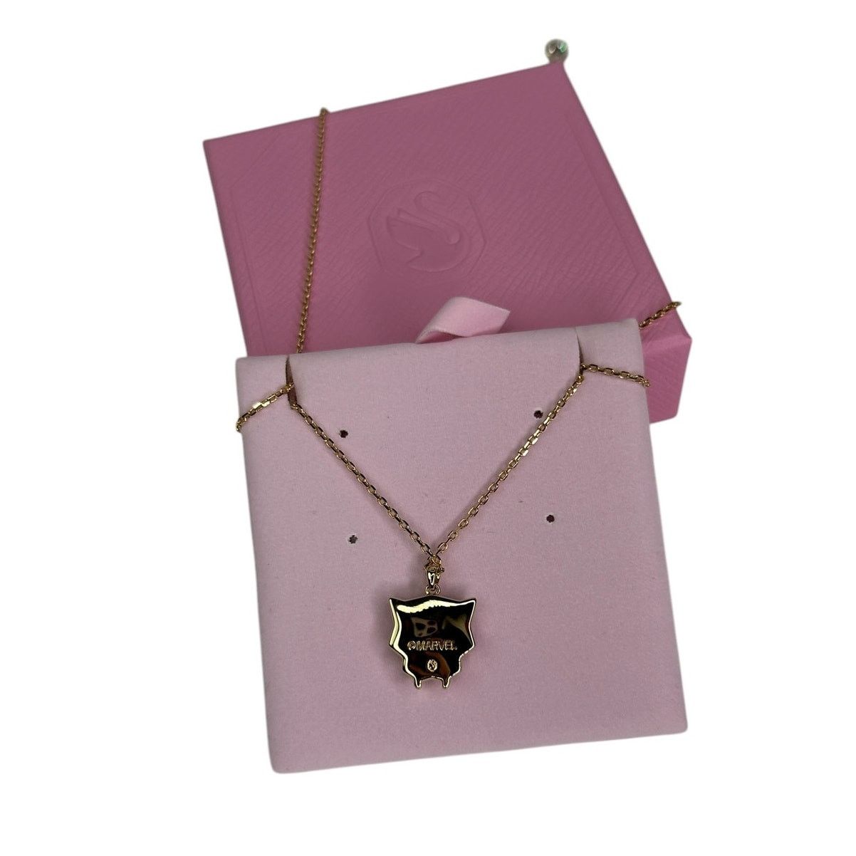 Swarovski Swarovski Marvel Black Panther Gold Tone Unisex Necklace Size ONE SIZE - 2 Thumbnail