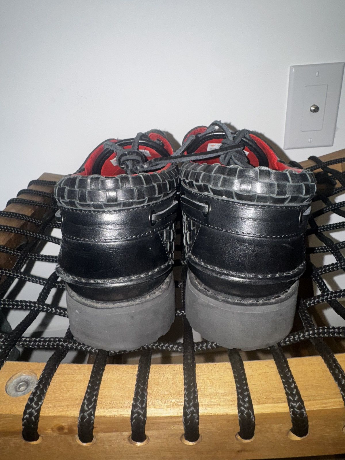 Supreme × Timberland Supreme x Timberland Woven Leather 3-Eye Lug Black size 9US Size US 9 / EU 42 - 7 Thumbnail