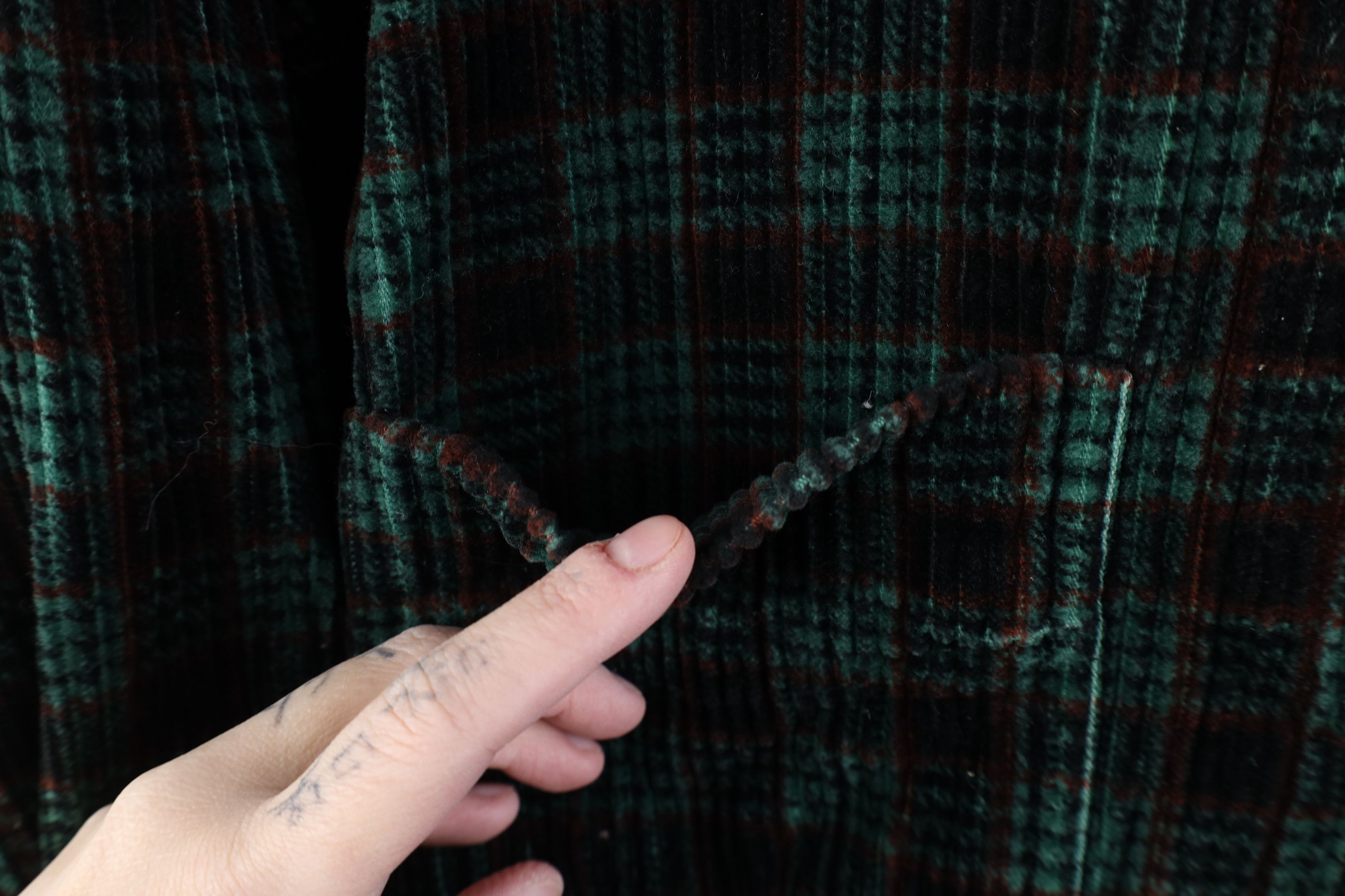 Vintage Vintage 90s Streetwear Full Zip Corduroy Shirt Jacket Size US XL / EU 56 / 4 - 8 Thumbnail