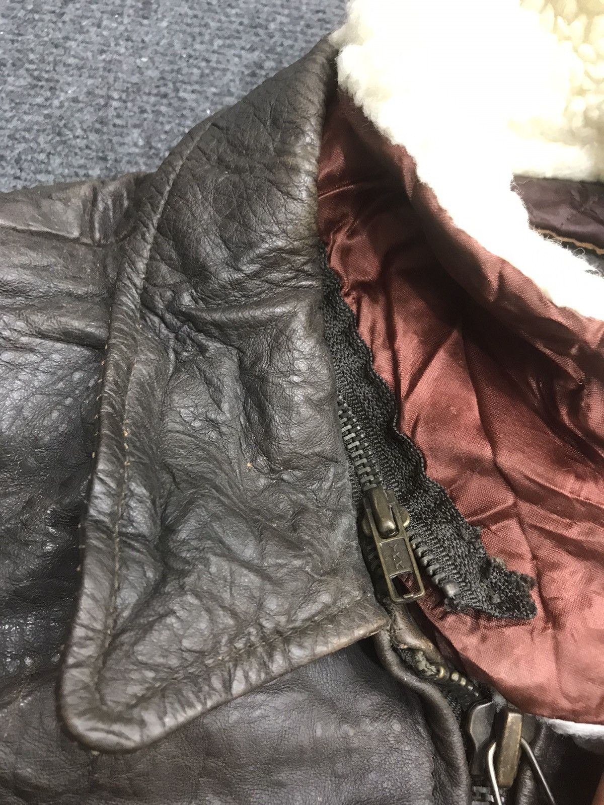 Genuine Leather MILANO CONNECTION A2 Flying Jacket Size US L / EU 52-54 / 3 - 24 Thumbnail