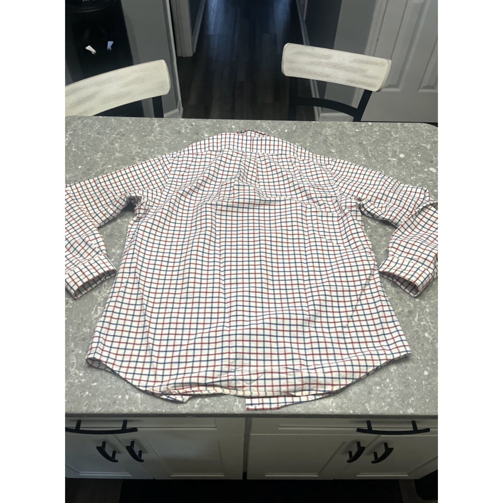 Ralph Lauren Ralph Lauren Shirt Mens XL White Blue Check Classic Fit Button-Down Collar Polo Embroidered Button Up Size US XL / EU 56 / 4 - 6 Thumbnail