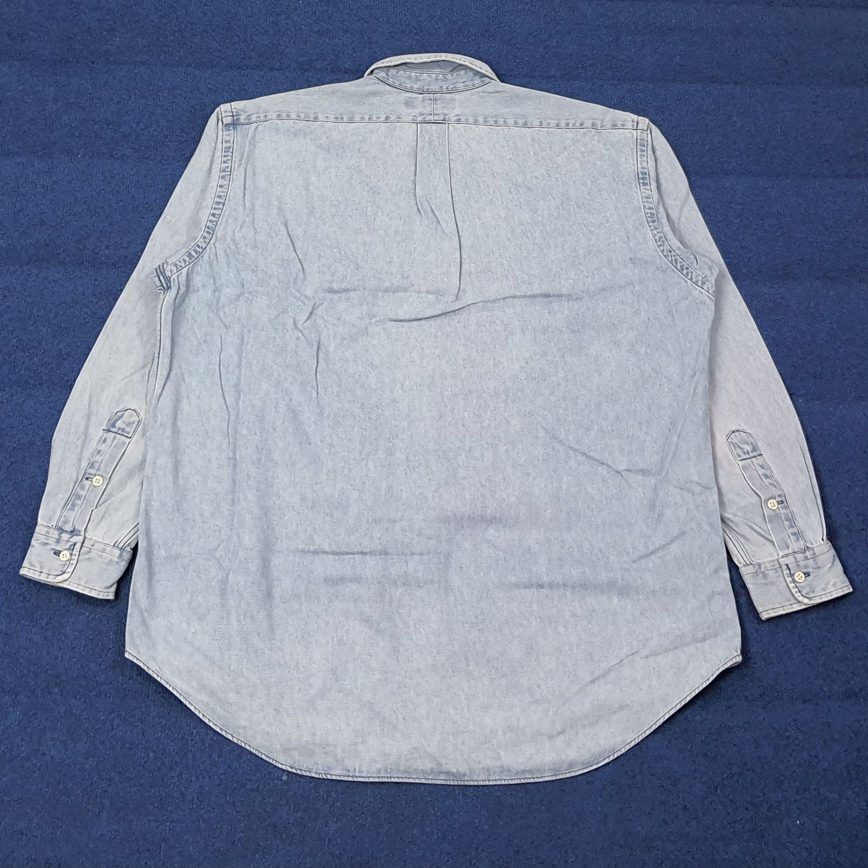 Ralph Lauren Vintage Ralph Lauren Denim Button Up Shirt C267N27 Size US XL / EU 56 / 4 - 3 Thumbnail