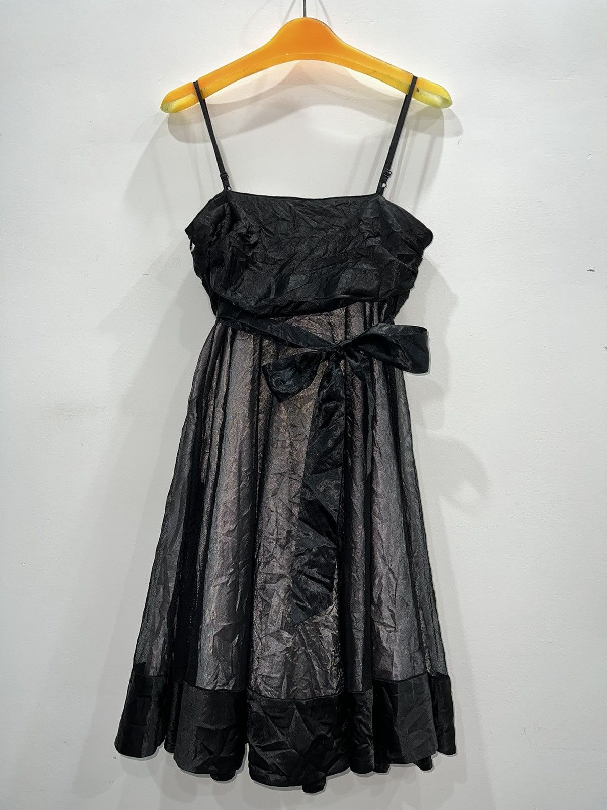 Japanese Brand Cecil McBee silk n mesh mini dress 🎀 Size S / US 4 / IT 40 - 3 Thumbnail