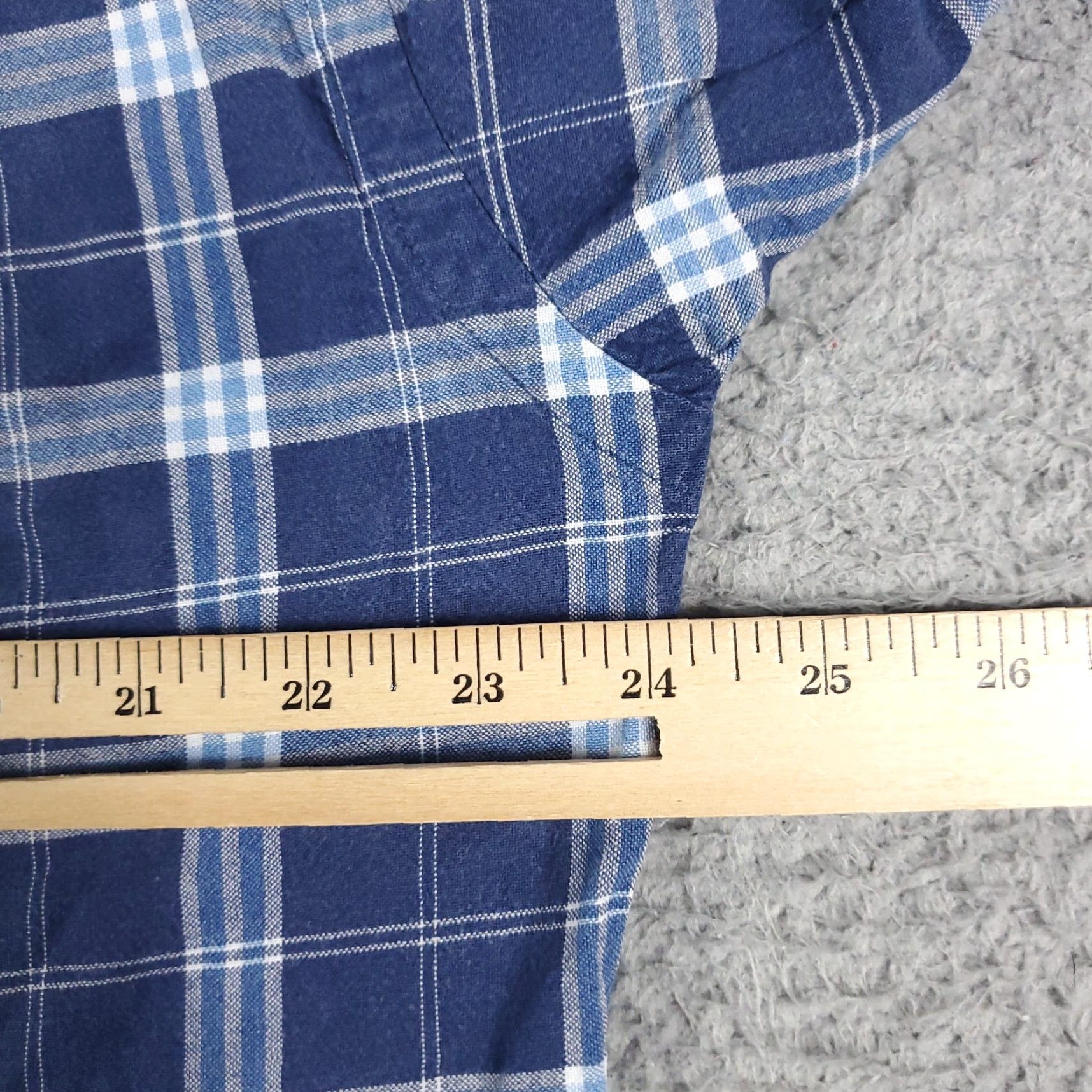 Ralph Lauren Ralph Lauren Shirt Mens Medium Blue Plaid Button-Up Long Sleeve Polo Button-Down Collar Size US M / EU 48-50 / 2 - 6 Thumbnail