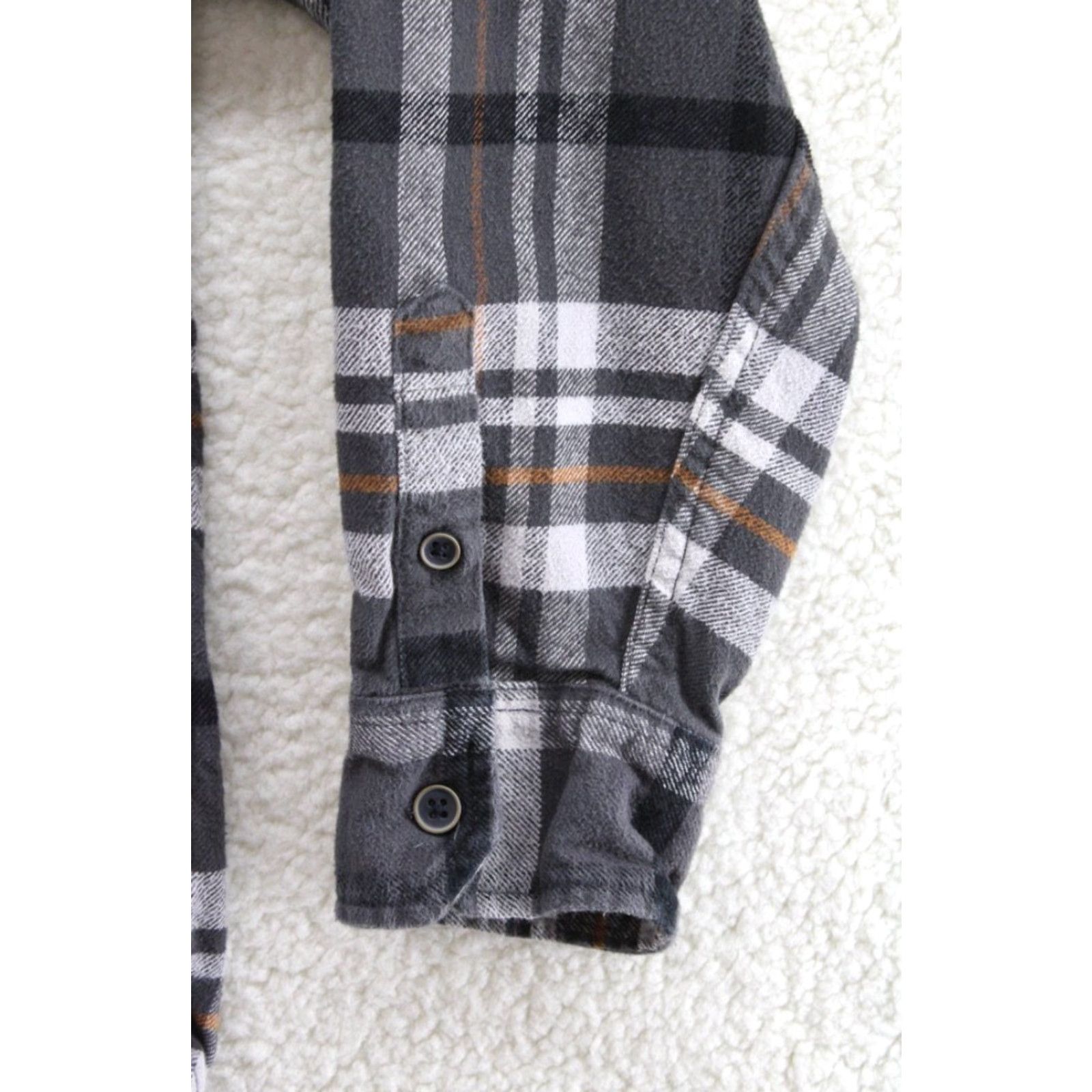 Vintage VINTAGE JACHS Flannel Shirt Men’s XL Gray Plaid Work Shirt Shacket Outdoors Heavy Thick Long Sleeve Button-Up Cotton Gray 50in Chest Mens Size US XL / EU 56 / 4 - 2 Thumbnail