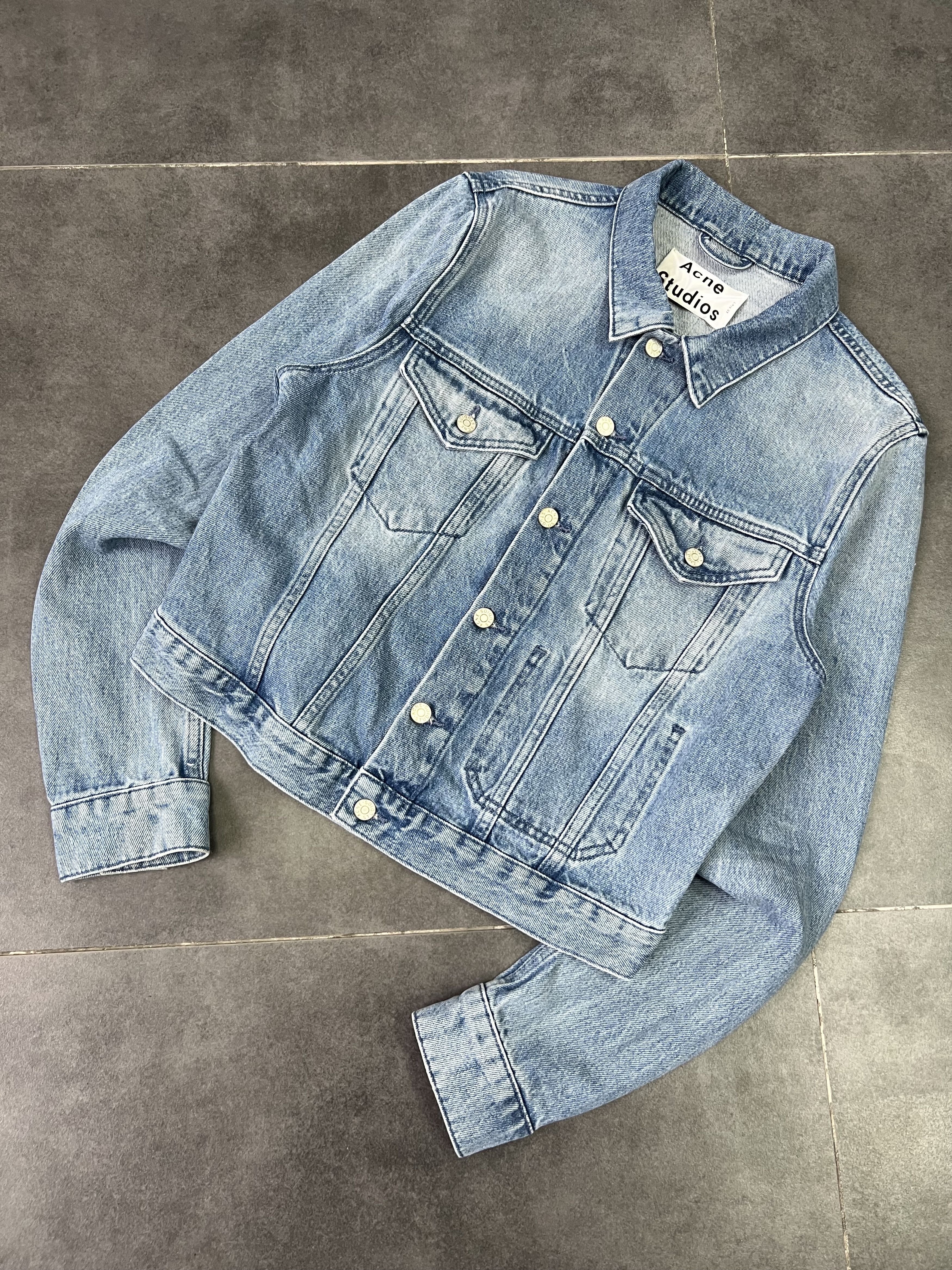 Acne Studios Acne studios SS14 vintage washed cropped denim jacket Size M / US 6-8 / IT 42-44 - 1 Thumbnail
