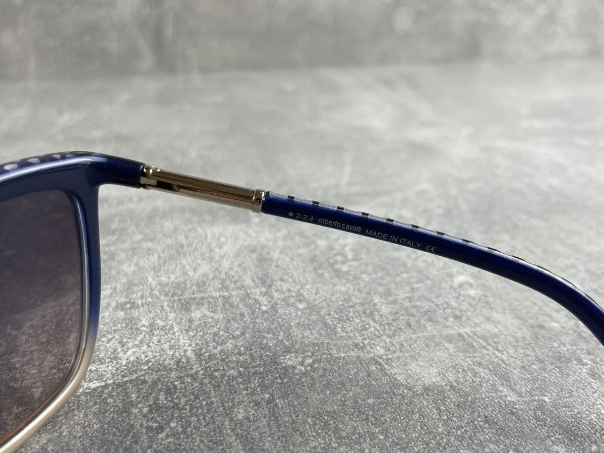 Roberto Cavalli Roberto Cavalli Xaus 874S 92B Blue Ombre Cat Eye Sunglasses Size ONE SIZE - 9 Thumbnail
