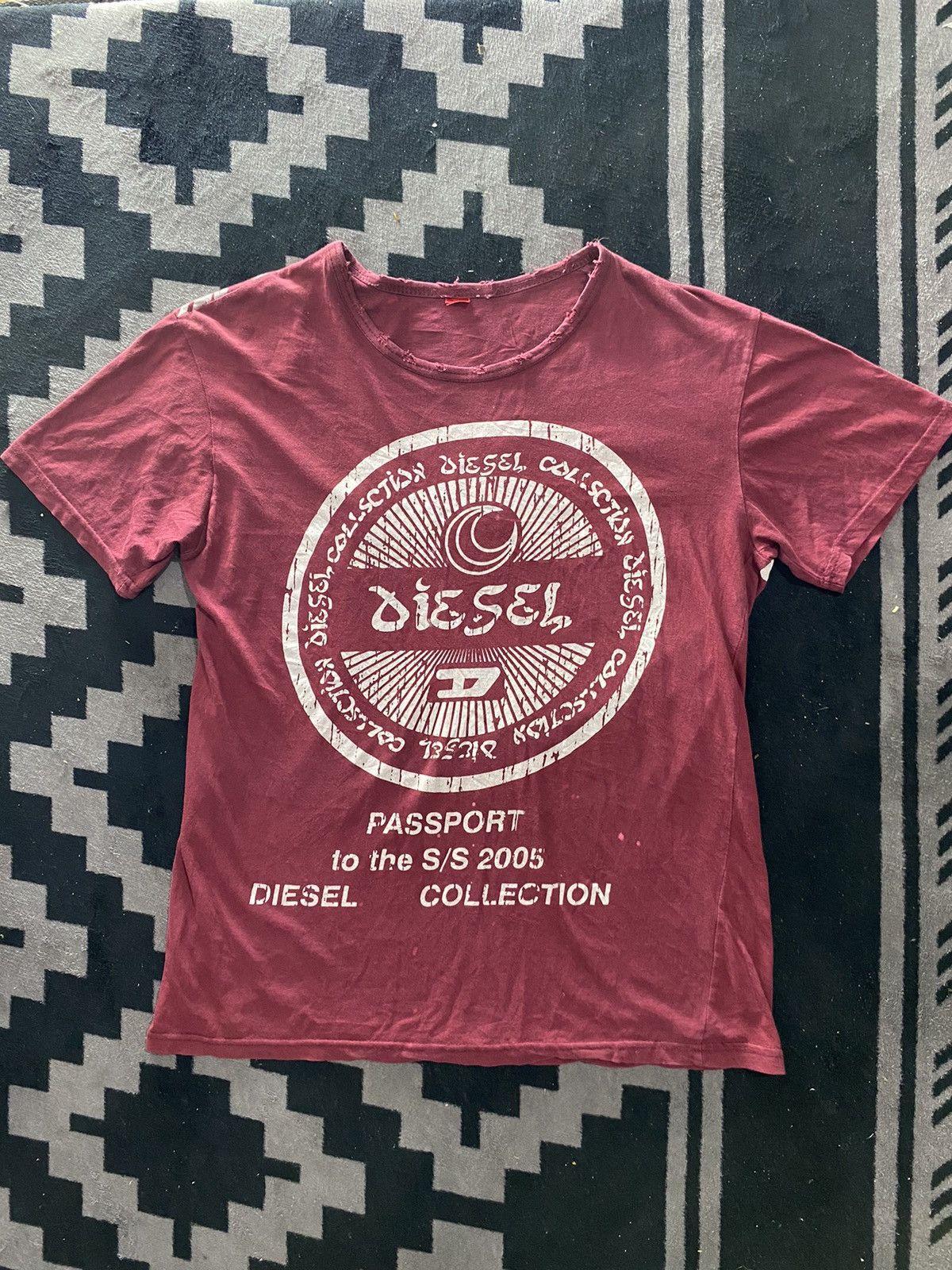 Diesel × Vintage 2000s diesel collection distressed tshirt Size US M / EU 48-50 / 2 - 1 Thumbnail