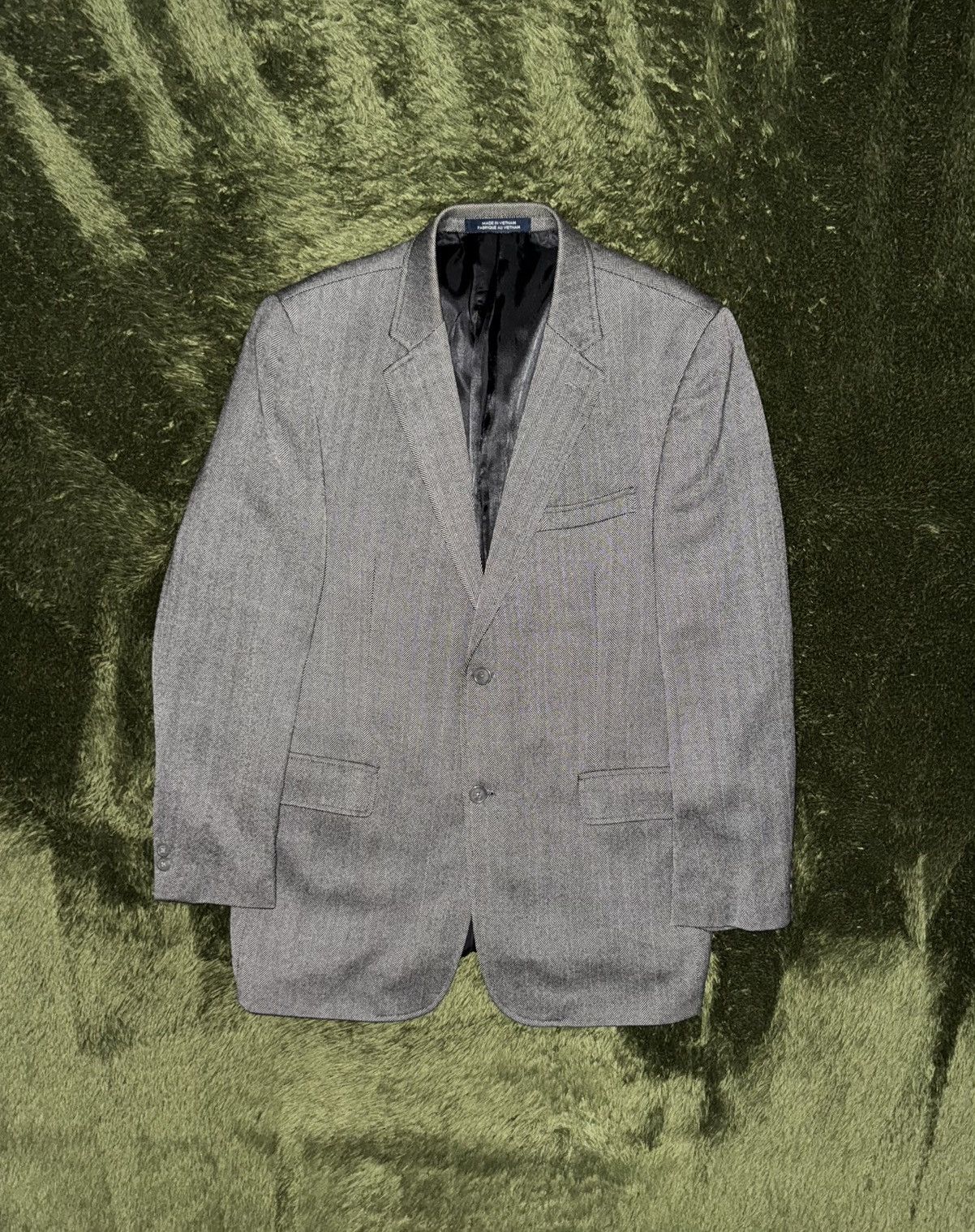 Tommy Hilfiger [42R] Tommy Hilfiger USA Jacquard Textured Classic Blazer Size 42R - 1 Thumbnail