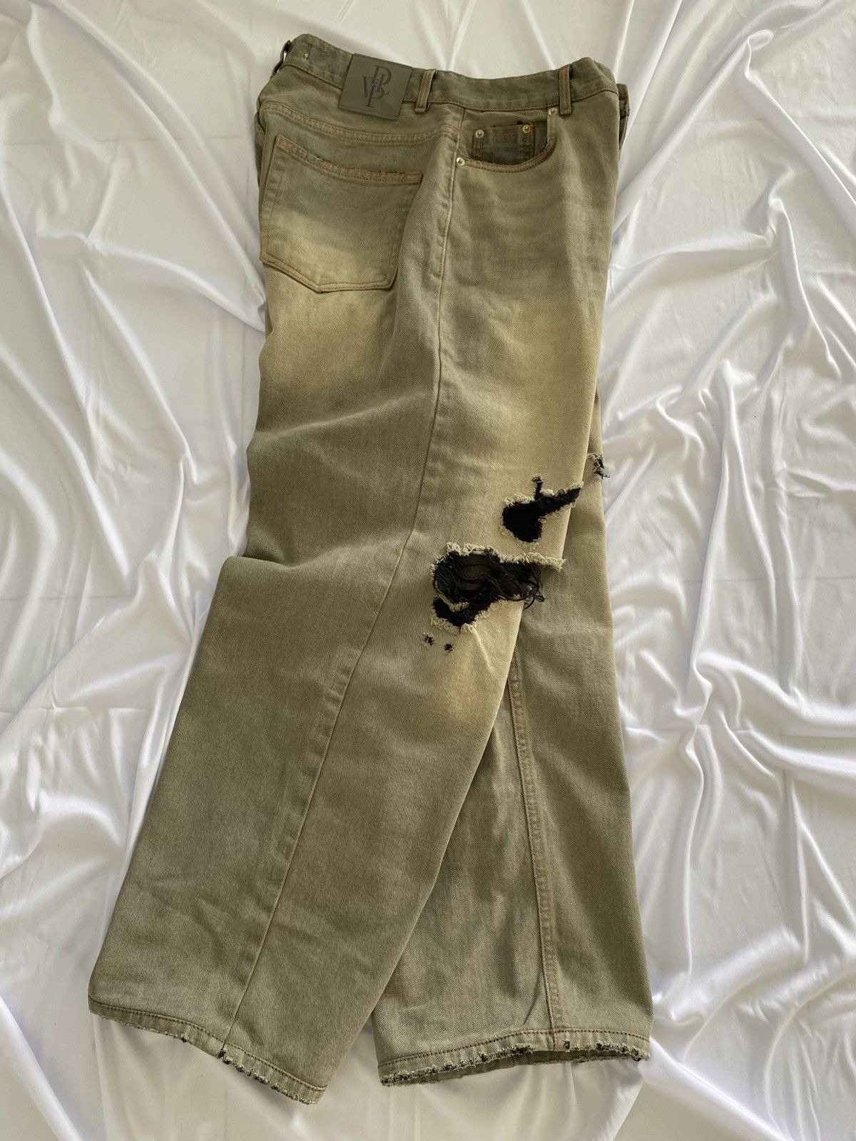 Designer × Jean baggy distressed jeans develop balenciaga style Size US 30 / EU 46 - 7 Thumbnail
