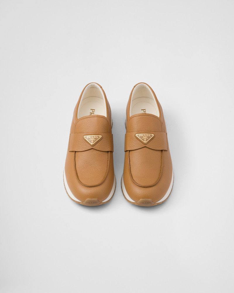 Prada o1la1rc1a0226 Leather Loafers in Brown Size US 9 / EU 42 - 4 Thumbnail