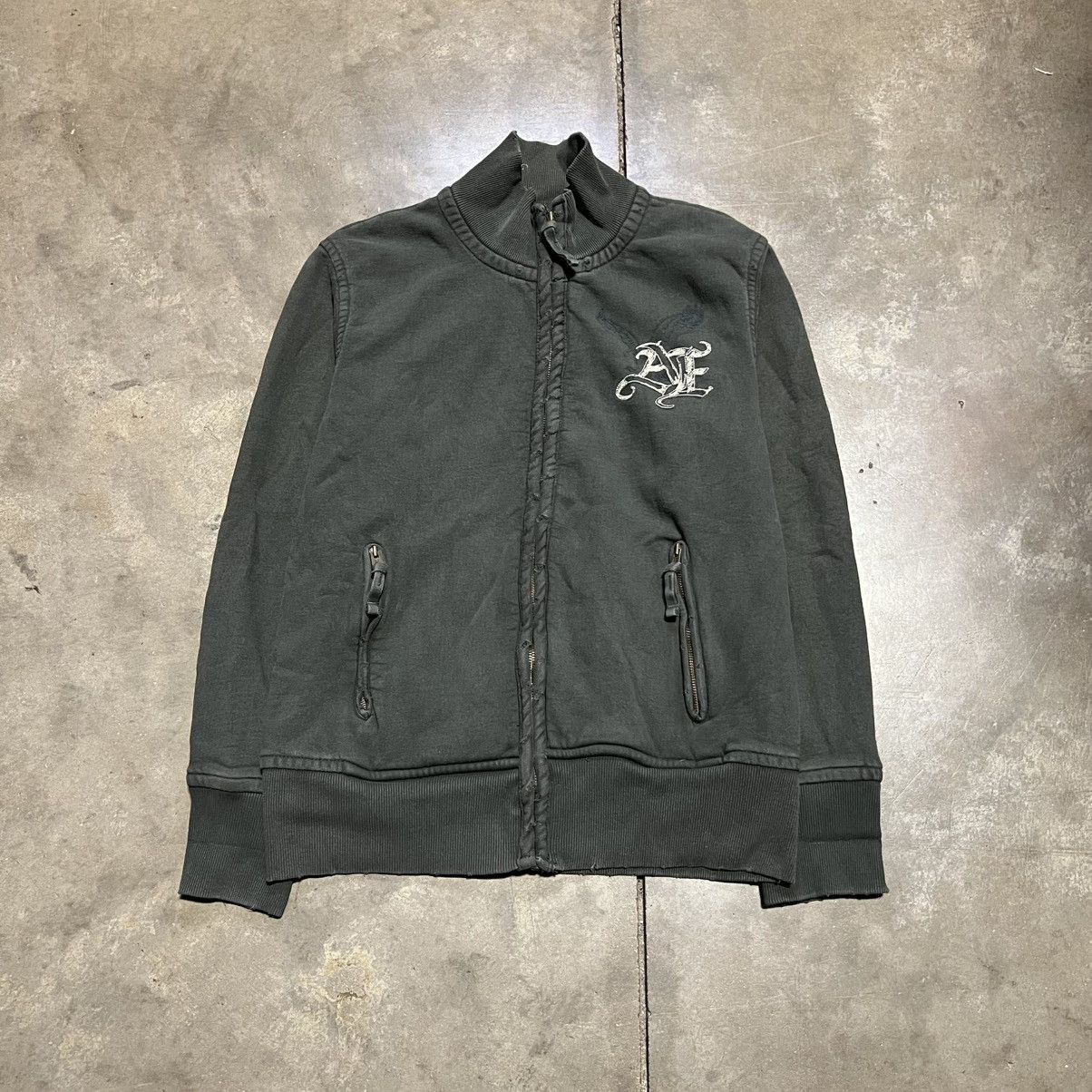 American Eagle Outfitters Vintage American Eagle Zip Up Sweatshirt Jacket Grunge Prep Size US L / EU 52-54 / 3 - 2 Thumbnail