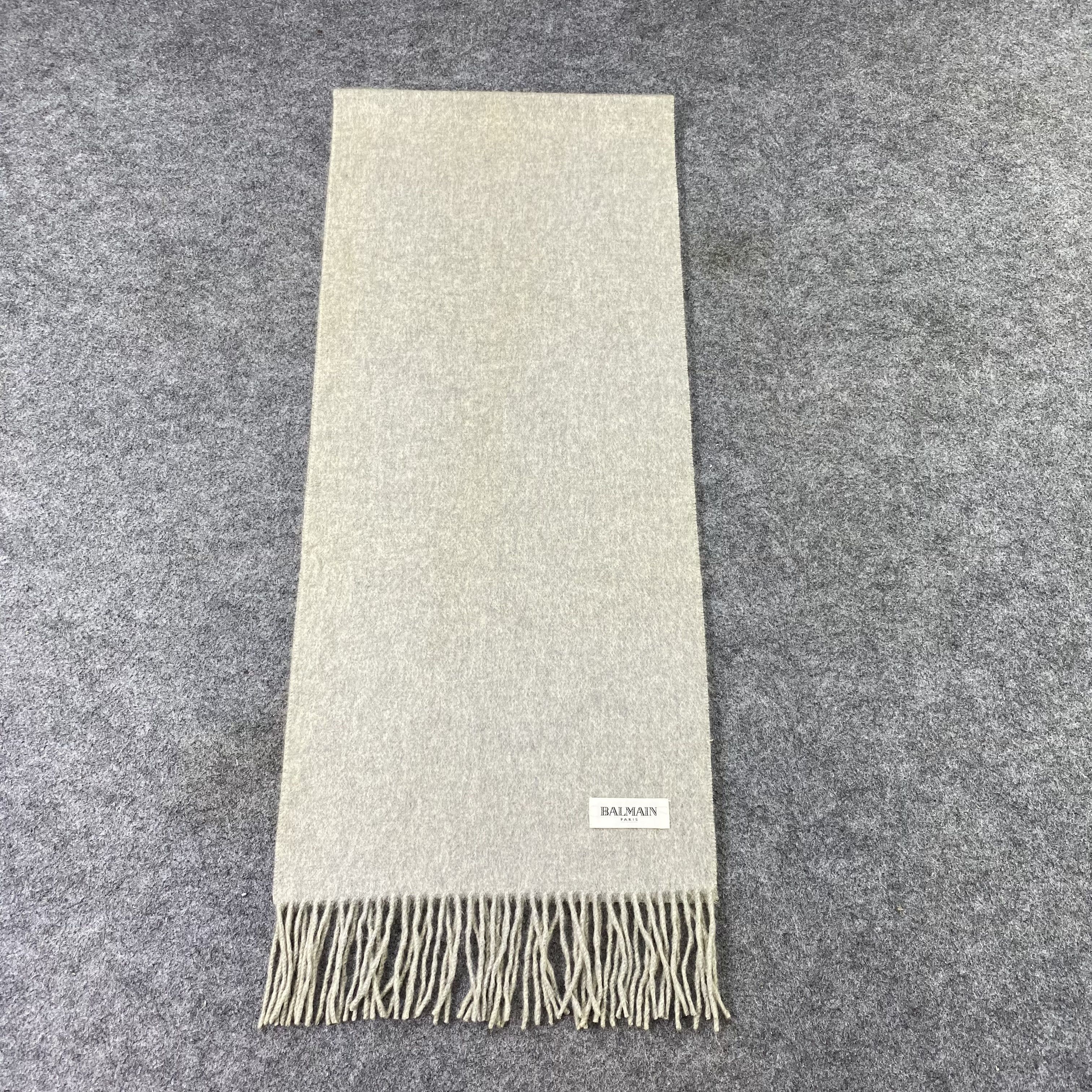 Balmain Balmain Cashmere Muffler/ Scarf / Neckwear-T1420 Size ONE SIZE - 2 Thumbnail