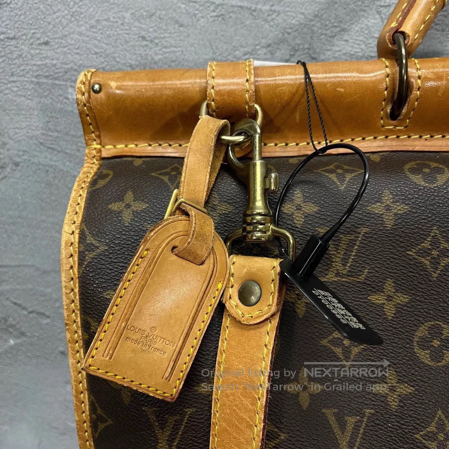 Louis Vuitton Brown Patterned Leather Briefcase Bag. Size ONE SIZE - 6 Thumbnail