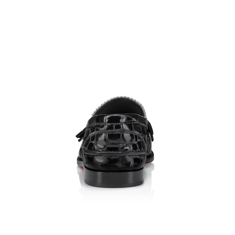 Christian Louboutin os11x0526 Penny Donna Loafers in Black/White Size US 9 / IT 39 - 4 Thumbnail