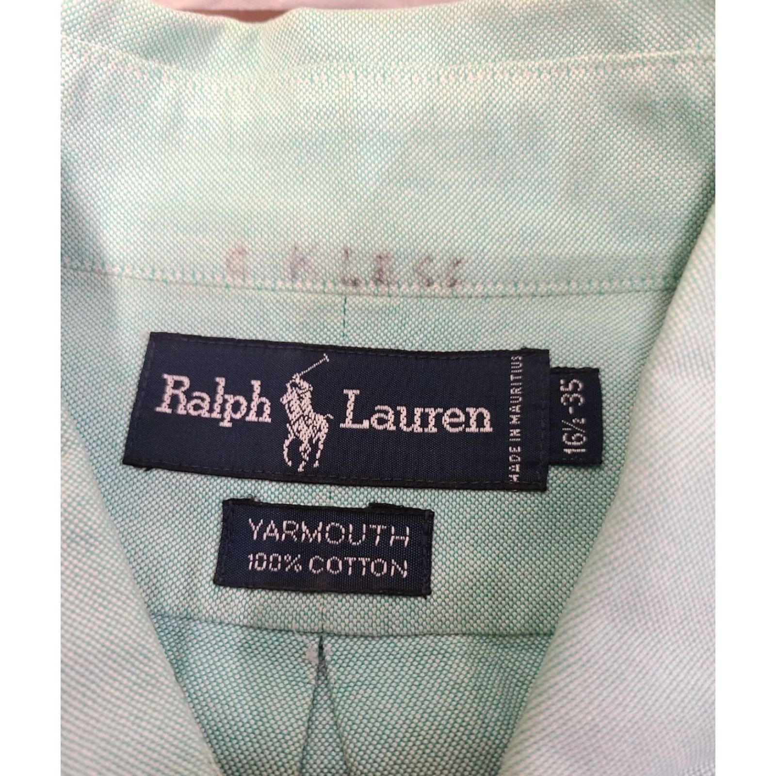 Ralph Lauren Ralph Lauren Yarmouth Shirt Men 16.5 35 Green Long Sleeve Button-Up Workshirt Mens Size US XL / EU 56 / 4 - 5 Thumbnail