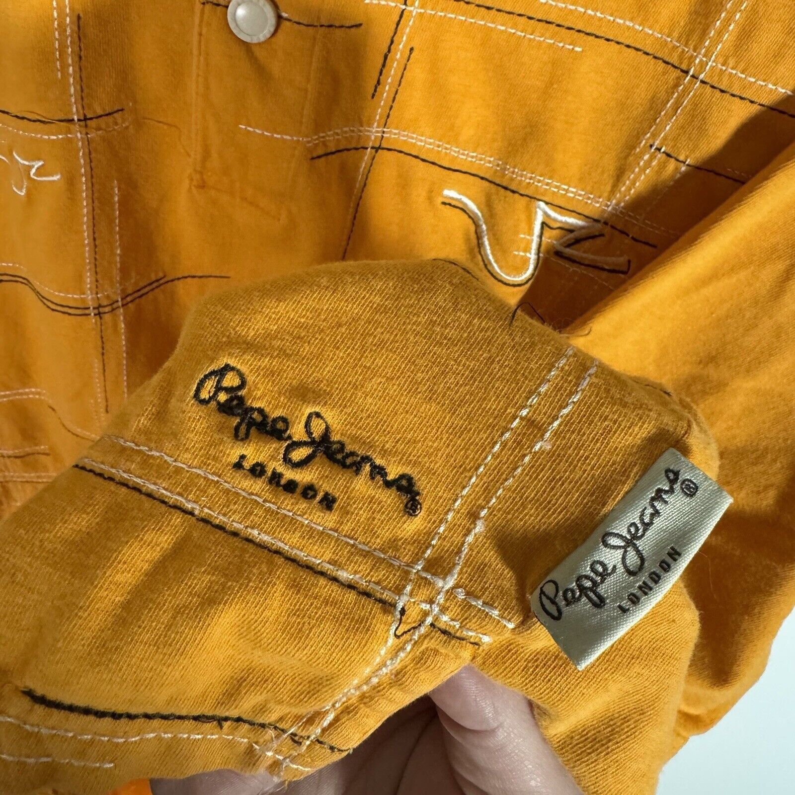 Pepe Jeans × Vintage VTG 2000’s Pepe Jeans London Polo Shirt Yellow Size 2XL Y2K Size US XXL / EU 58 / 5 - 9 Thumbnail