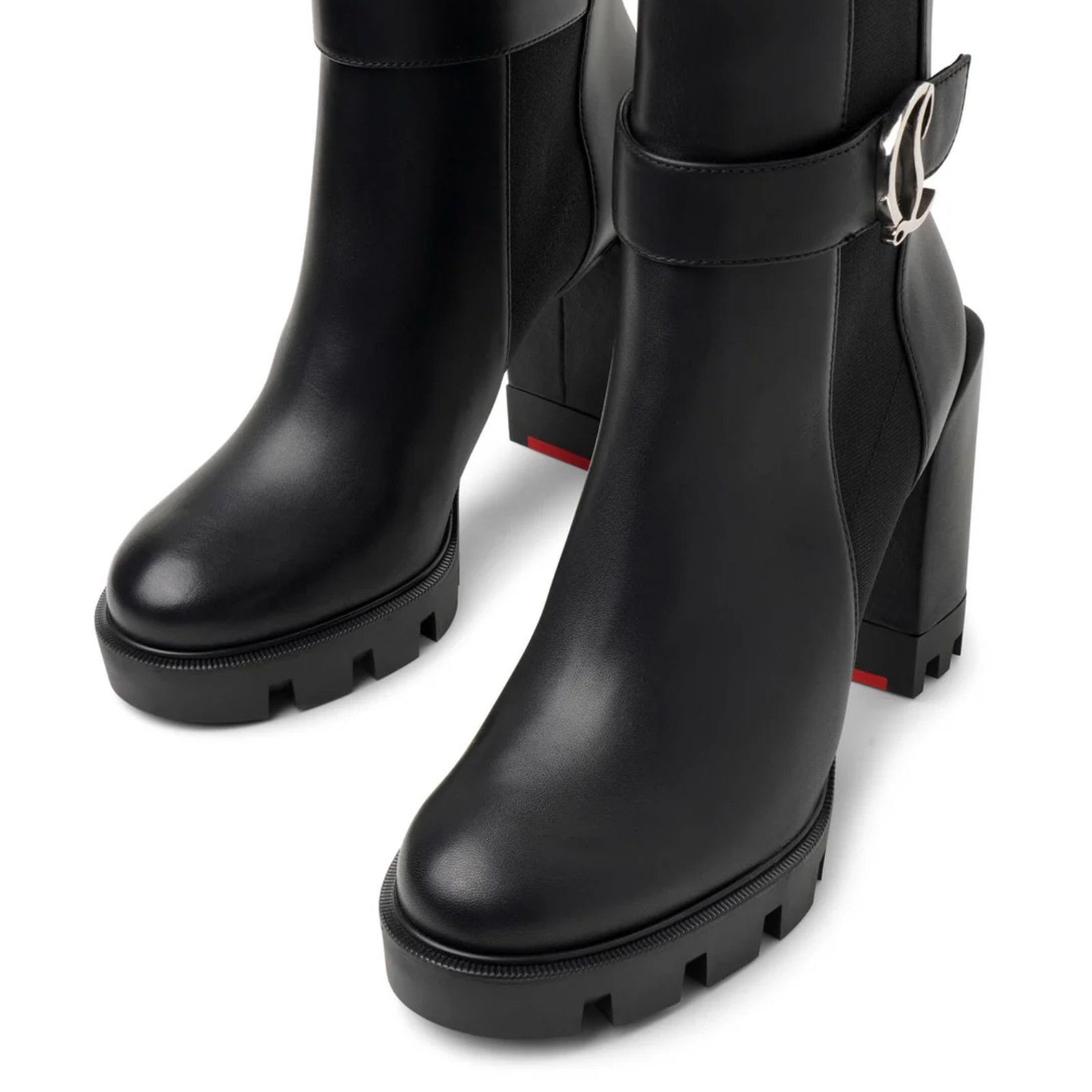 Christian Louboutin Christian Louboutin CL Chelsea Lug 100 Leather Ankle Boot 41 Size US 10 / IT 40 - 13 Thumbnail