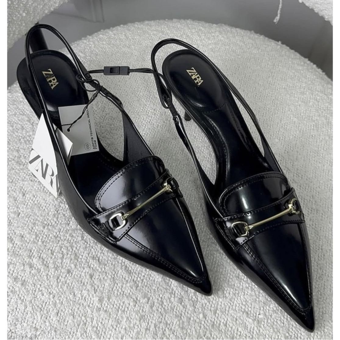Zara RARE!!! ZARA Embellished Slingback Shoes NWT Size US 9 / IT 39 - 7 Thumbnail