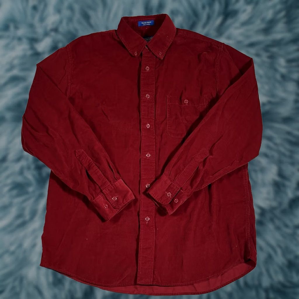 Pendleton VINTAGE Pendleton Shirt Mens L Red Corduroy Western Button-Up Workwear Long Sleeve Size US L / EU 52-54 / 3 - 1 Thumbnail