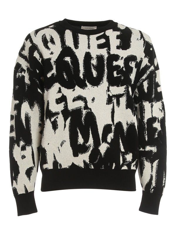 Alexander McQueen o1y1024 Sweater In Black Size US M / EU 48-50 / 2 - 1 Thumbnail