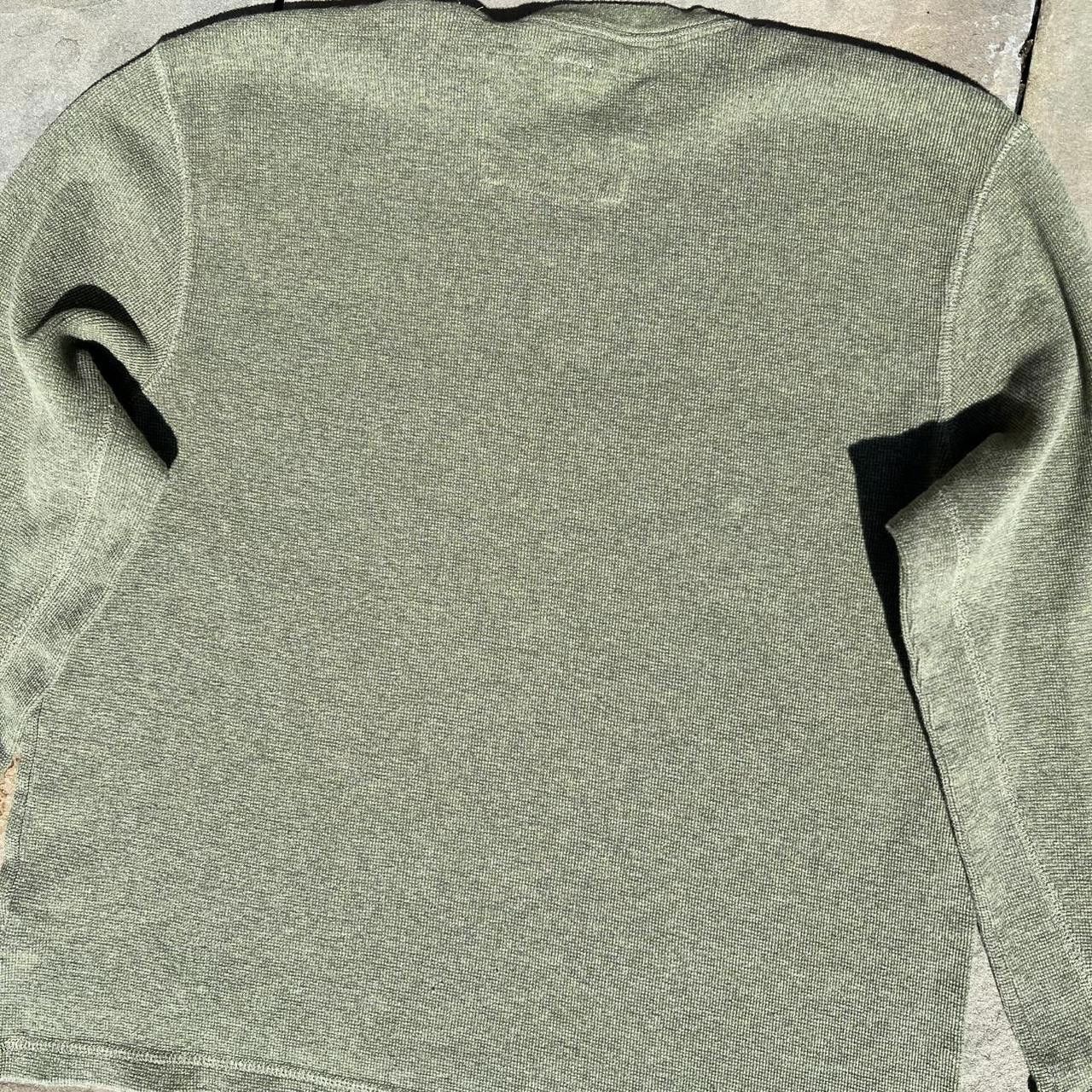 Old Navy Y2K 2006 Varied Green Heather Waffle Knit Thermal Size US XL / EU 56 / 4 - 6 Thumbnail