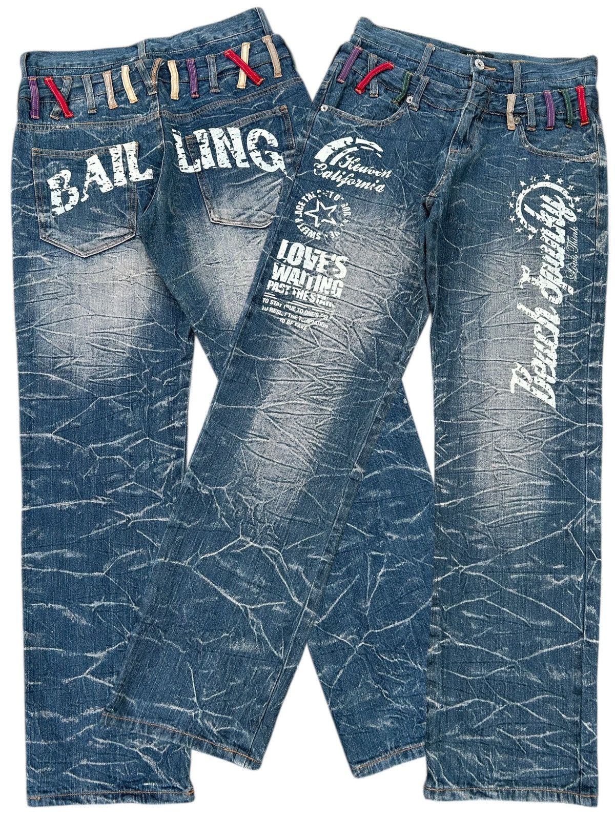 Kapital Nylaus Baggy Japanese Style Denim Jeans Size US 30 / EU 46 - 1 Thumbnail