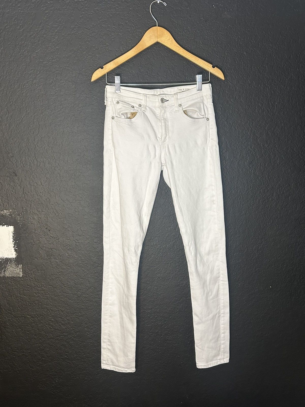 Rag & Bone White Denim Skinny Jeans