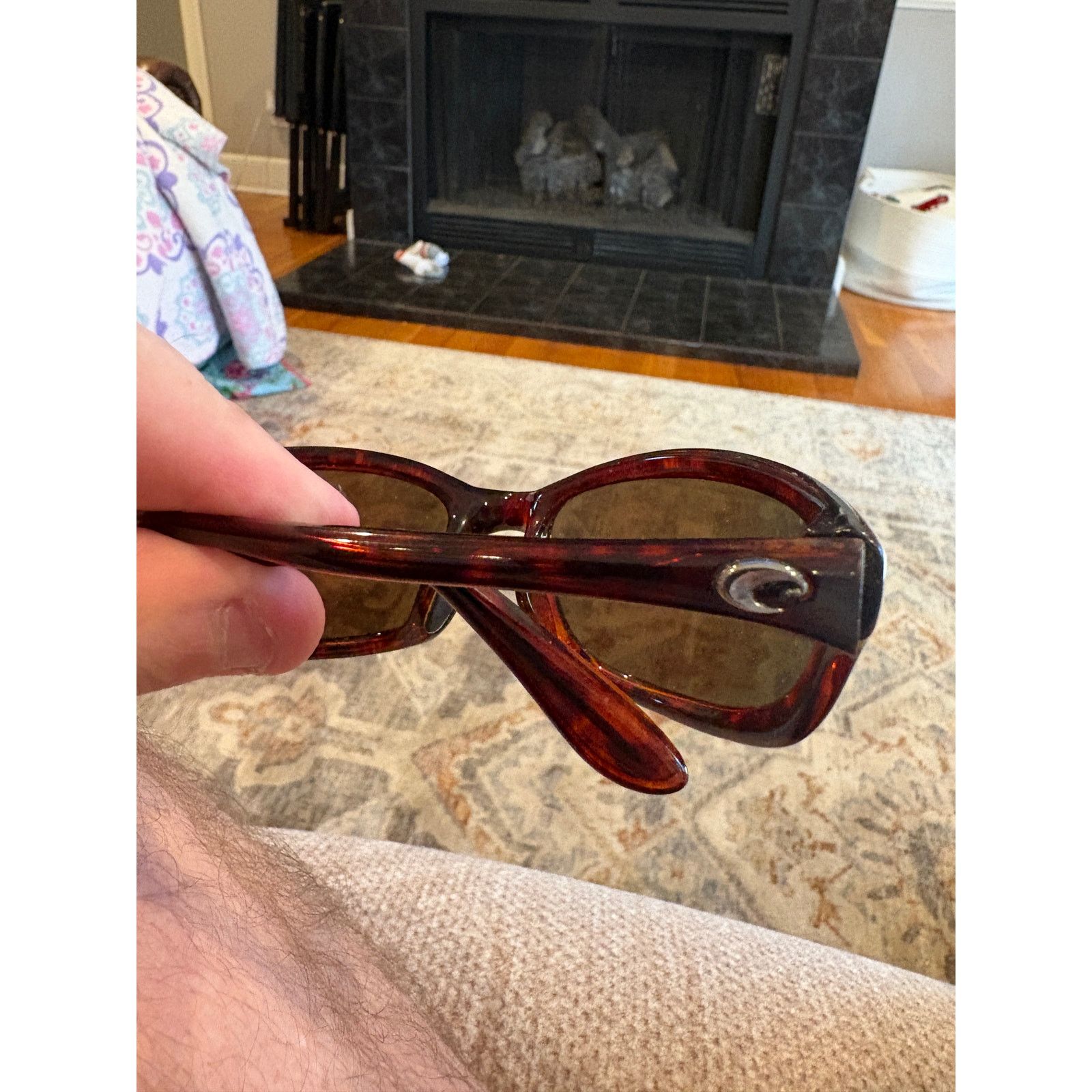 Costa Del Mar Costa Del Mar HR 10 Sunglasses Brown Tortoise Blue Mirrored Size ONE SIZE - 4 Thumbnail