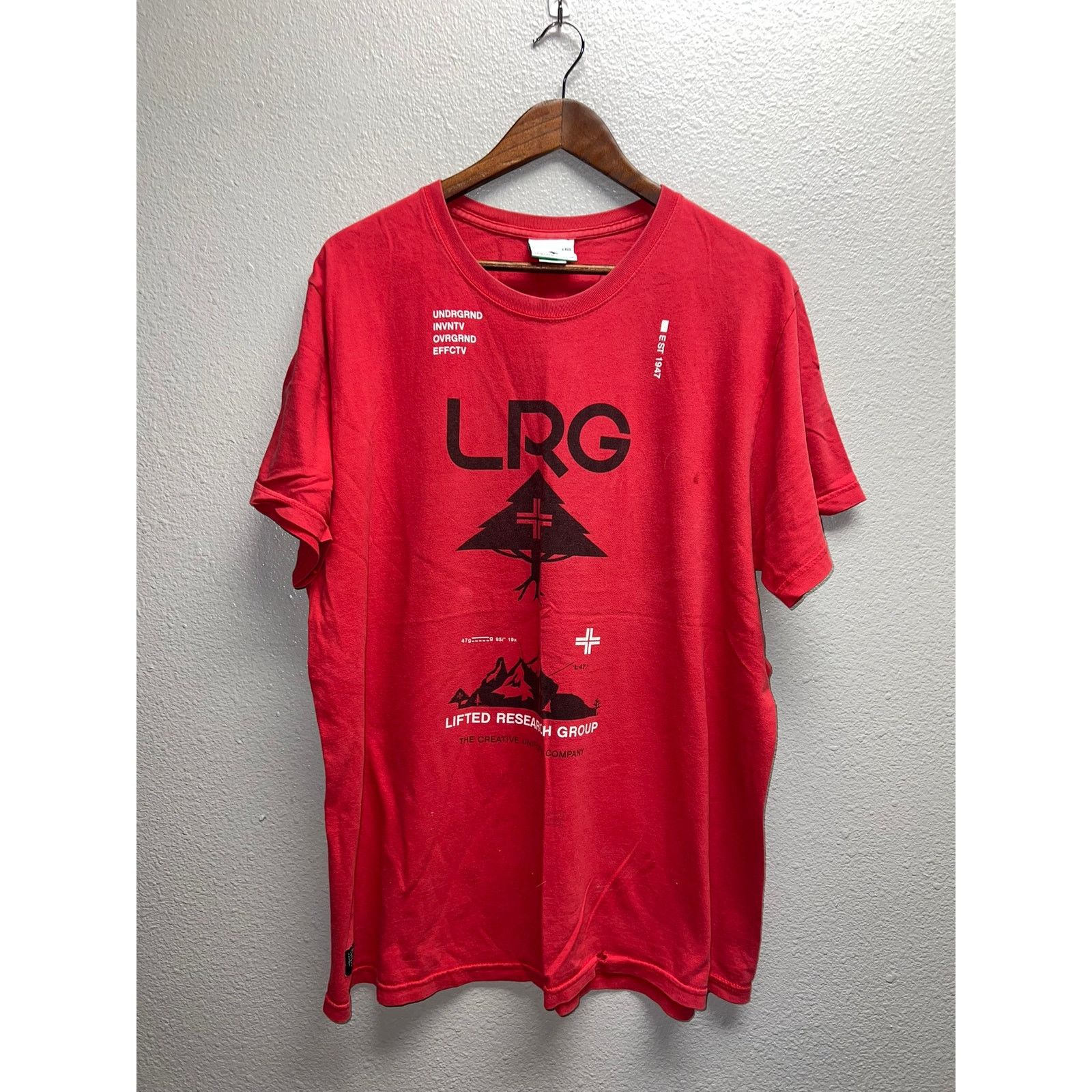LRG LRG Underground Shirt Lifted Research Tee Y2K Distressed XL Size US XL / EU 56 / 4 - 1 Thumbnail