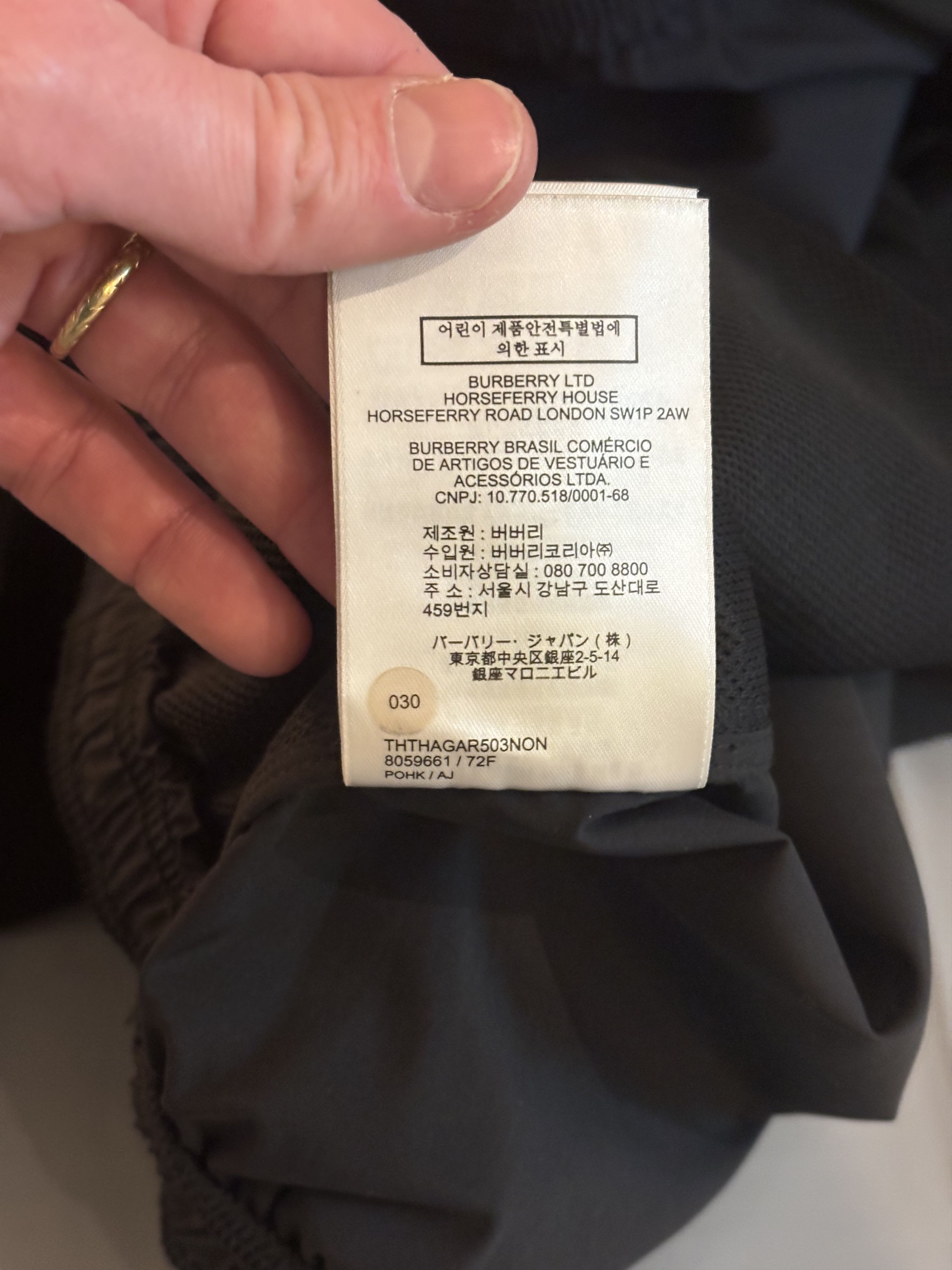 Burberry Pantalon jogging cargo Burberry noir en tbe Size US 32 / EU 48 - 14 Thumbnail