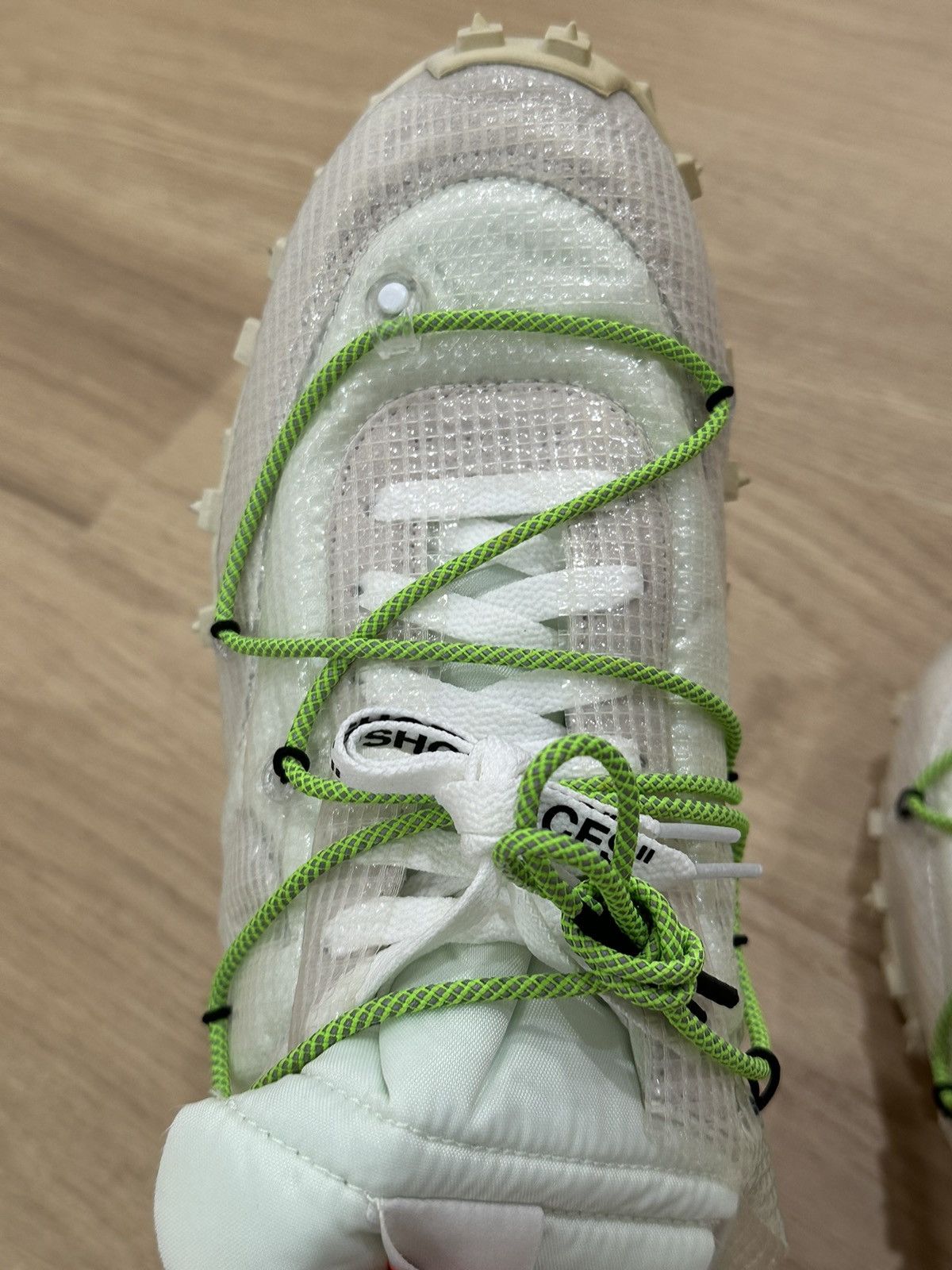 Nike × Off-White Men’s Nike x Off-White Waffle Racer ‘Electric Green’ Size US 11.5 / EU 44-45 - 10 Thumbnail