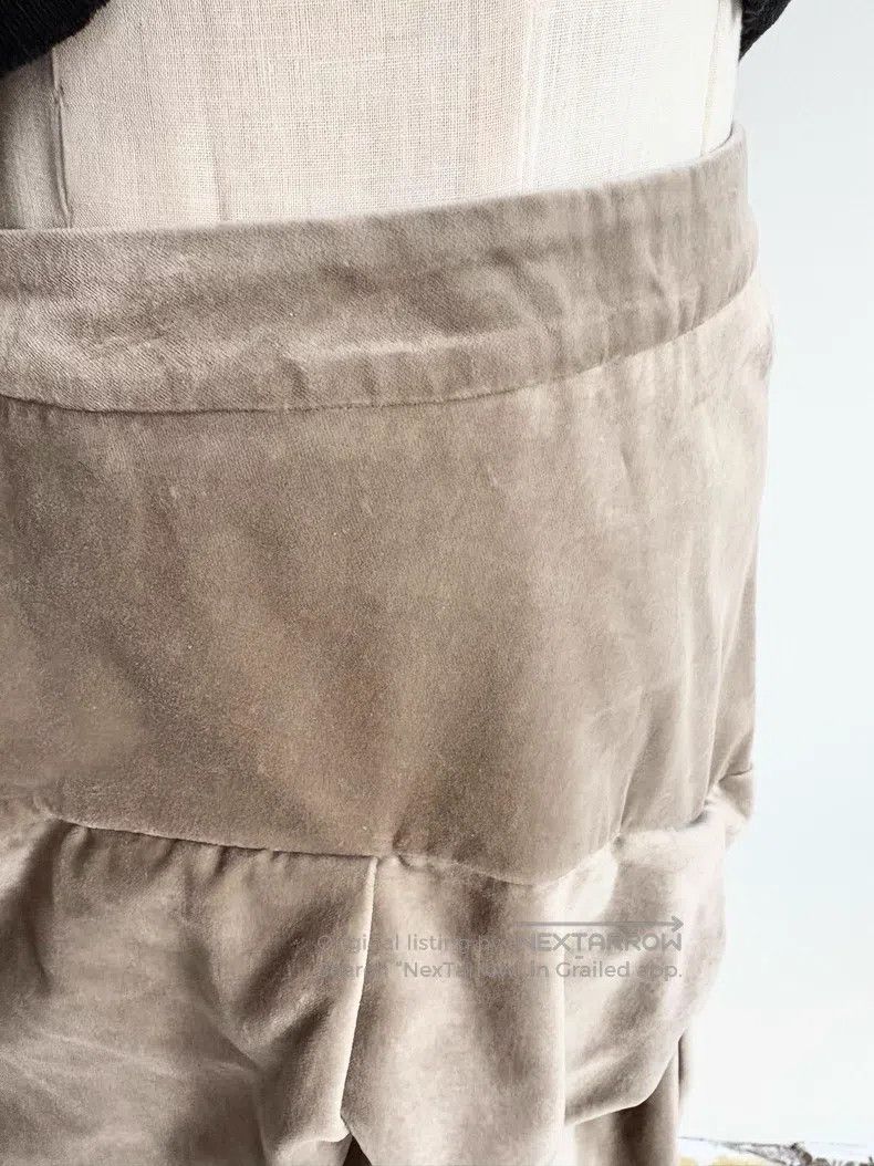 Vivienne Westwood Vivienne Westwood Beige Brown Irregular Cut Velvet Skirt Size 26" / US 2 / IT 38 - 9 Thumbnail